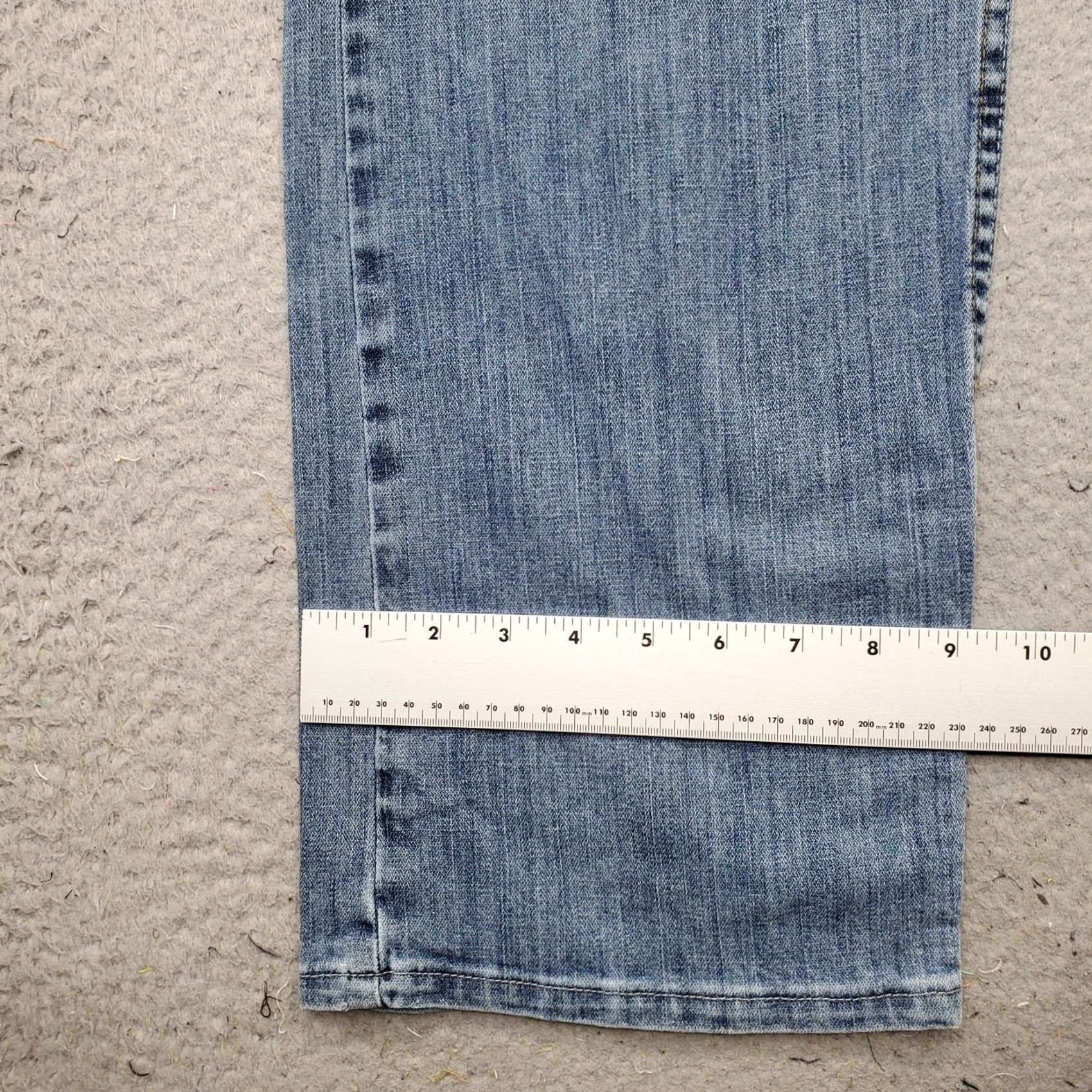 Lee Lee Premium Jeans Mens 42x32 Blue Denim Classic Fit Medium Wash Straight Leg Size US 42 / EU 58 - 5 Thumbnail