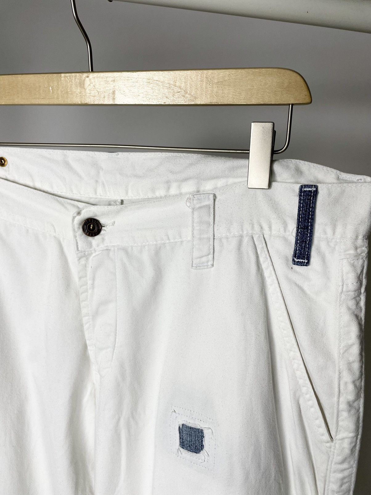 Diesel Diesel Vintage Patchwork White Denim Reworked Jeans Pants Size US 34 / EU 50 - 12 Thumbnail