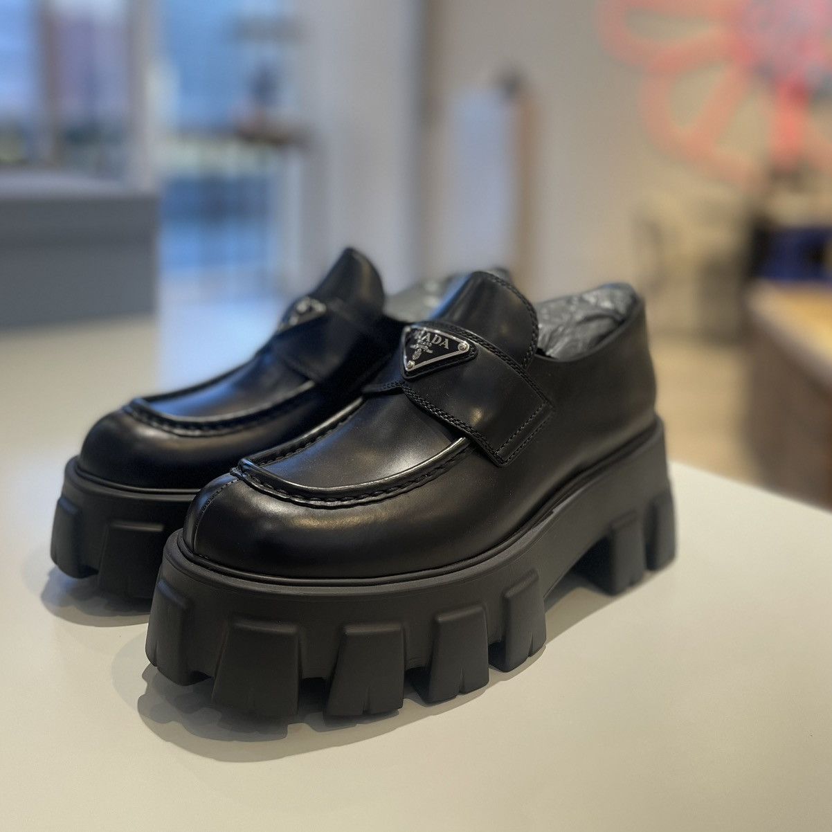 Prada Prada Monolith 55mm Loafer Size US 6.5 / IT 36.5 - 7 Thumbnail