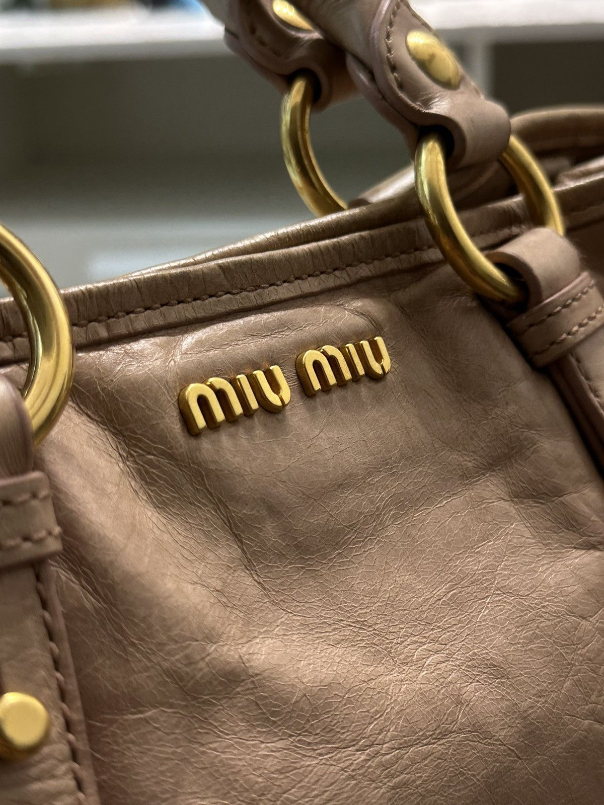 Miu Miu Miu Miu Vitello Lux Leather Shoulder Bag Size ONE SIZE - 11 Thumbnail