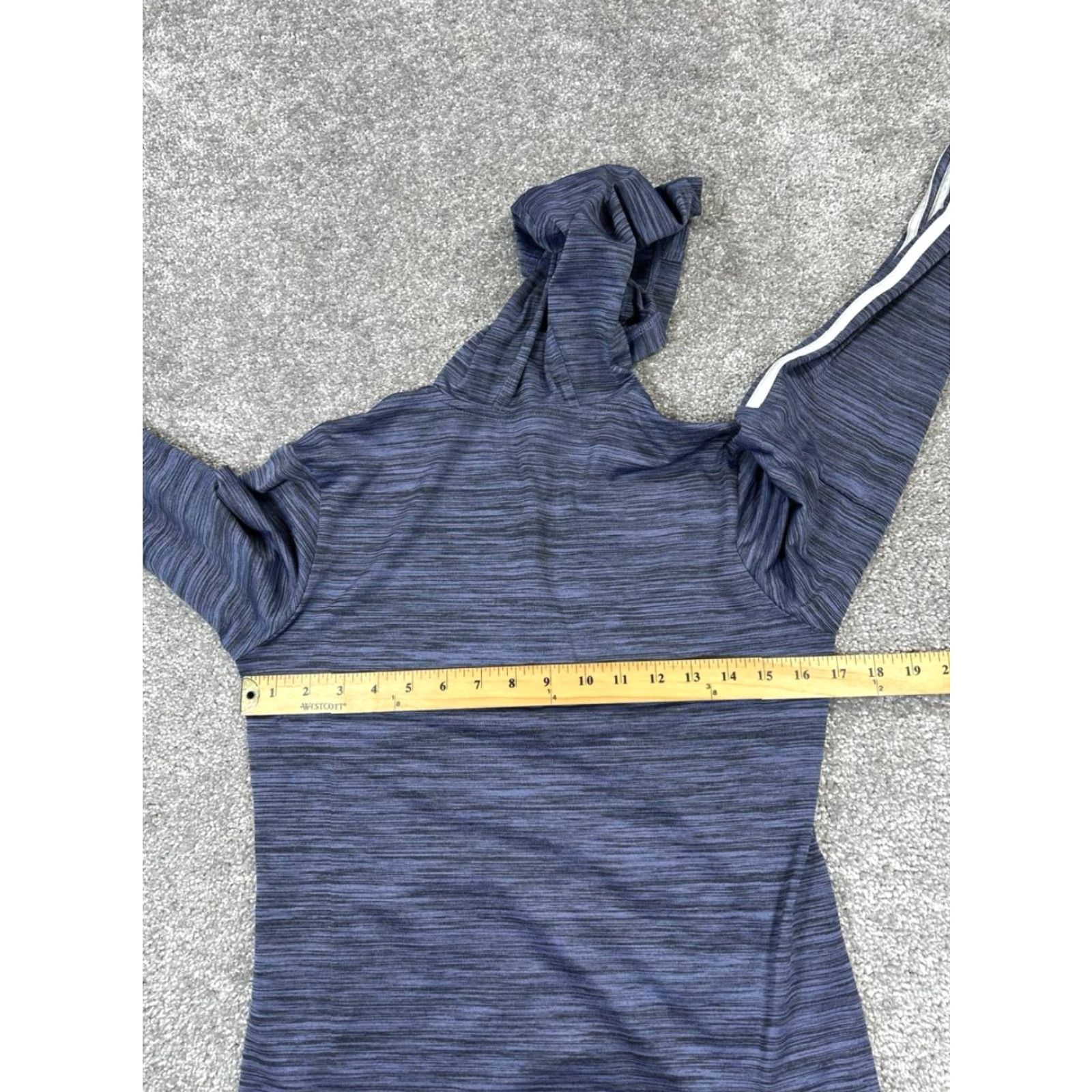 Adidas Adidas Hoodie Womens Small Blue Running Climalite Quarter Zip Hoodie Size S / US 4 / IT 40 - 6 Thumbnail