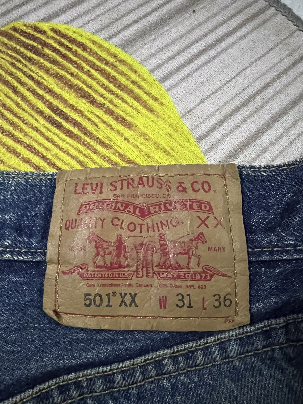 Levi's × Levi's Made & Crafted × Levi's Vintage Clothing VTG LEVIS 501XX MUD WASH BUTTON FLY DISTRESSED JEANS 💥 Size US 30 / EU 46 - 22 Thumbnail