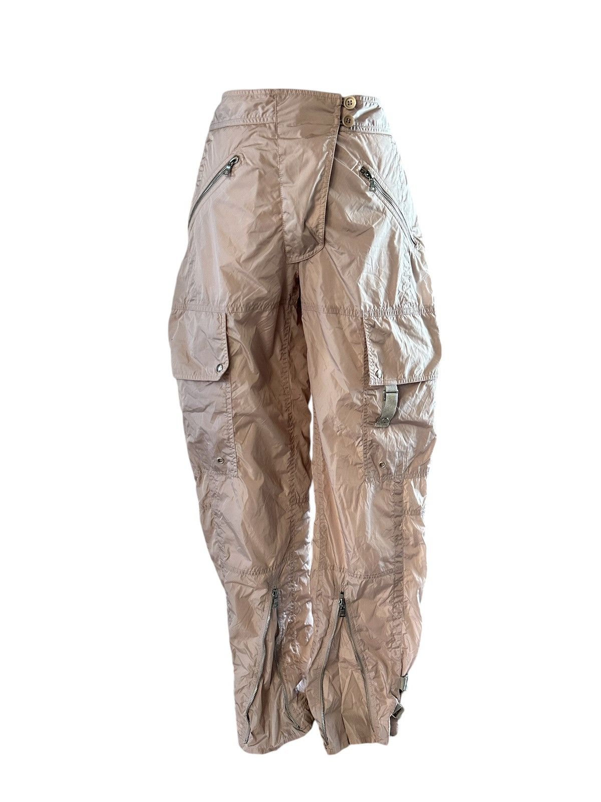 Prada Rare FW99 vintage Prada bondage strapped cargo pants archive Size 27" / US 4 / IT 40 - 2 Thumbnail