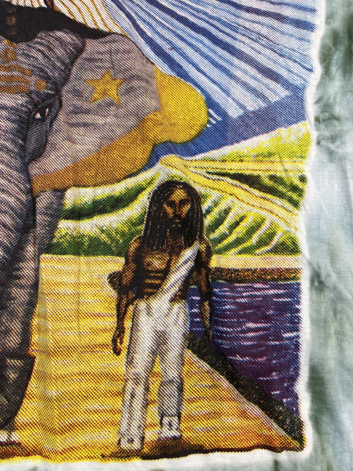 Vintage Guru psychedelic elephant tie-dye graphic tee Size US M / EU 48-50 / 2 - 9 Thumbnail