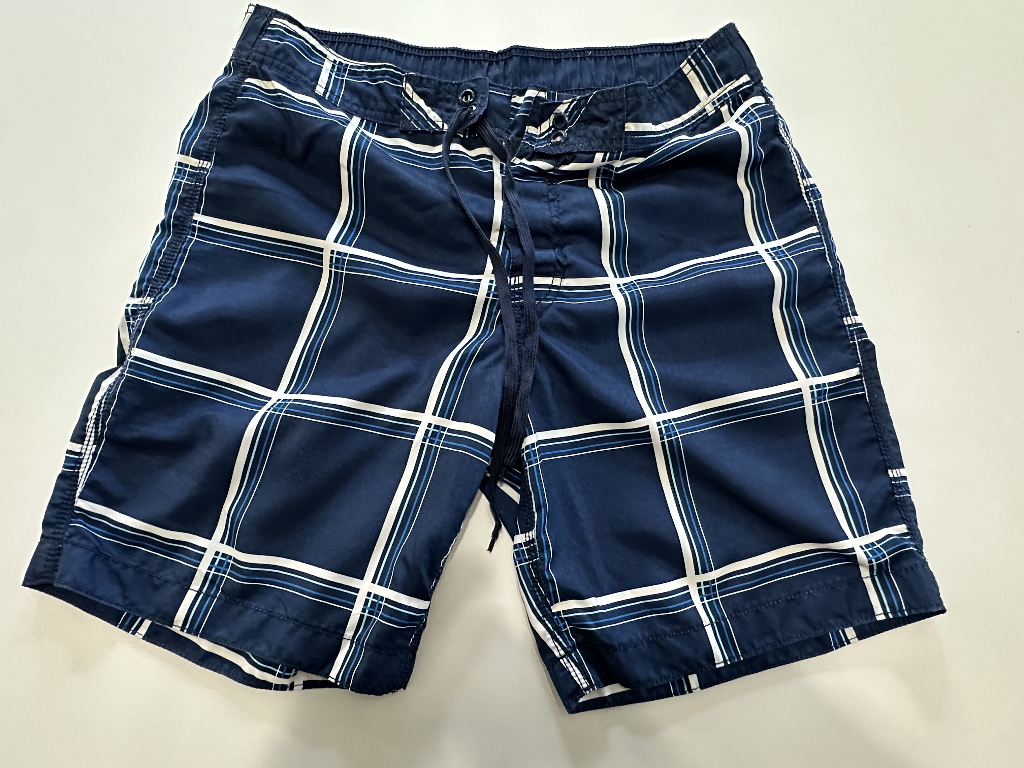 Old Navy Mens Old Navy Swim Trunks/Shorts Medium Blue/White Stripes Size US 34 / EU 50 - 1 Thumbnail