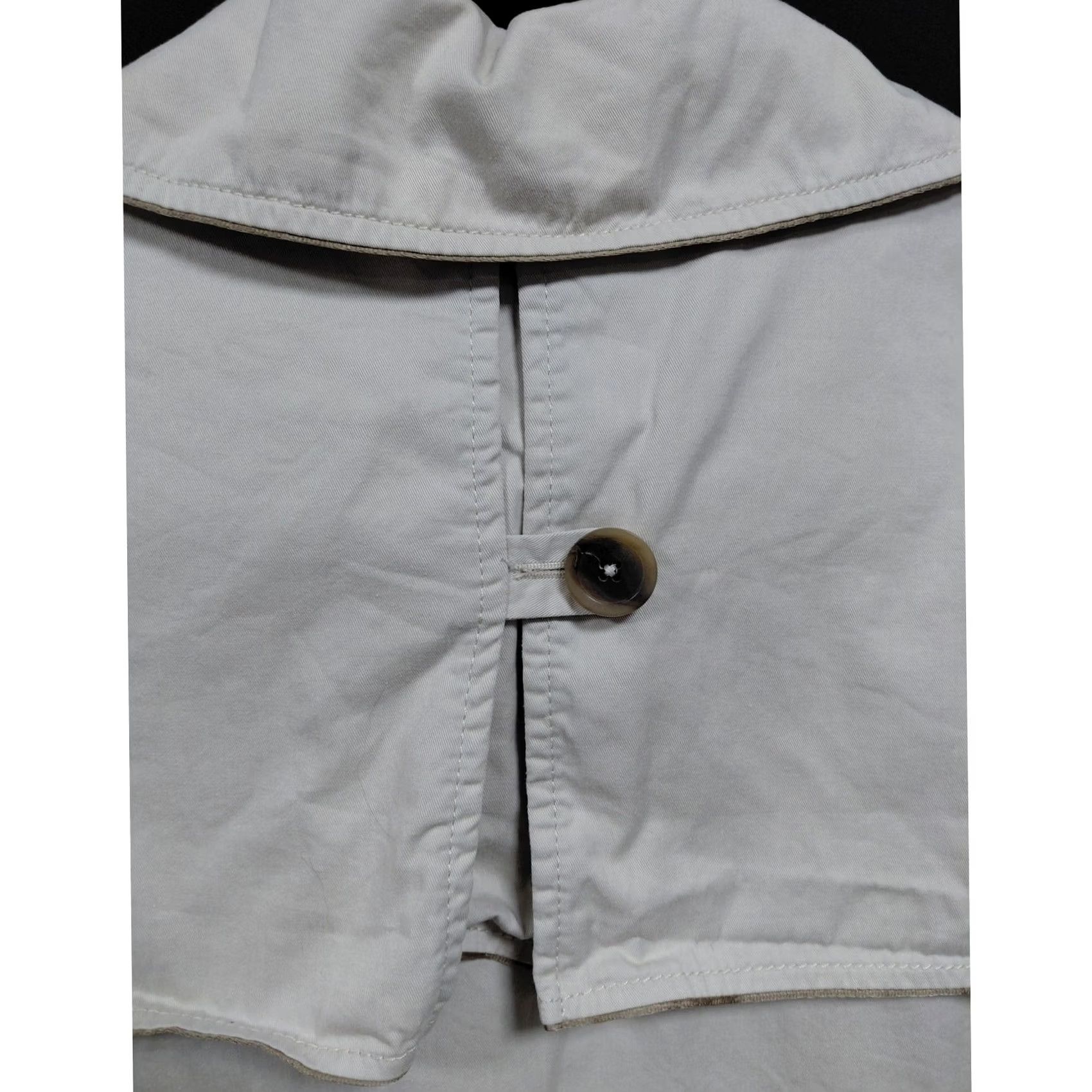 Faconnable Façonnable Romania Beige Double Breasted Trench Coat Solid Women S Coat Size S / US 4 / IT 40 - 4 Thumbnail