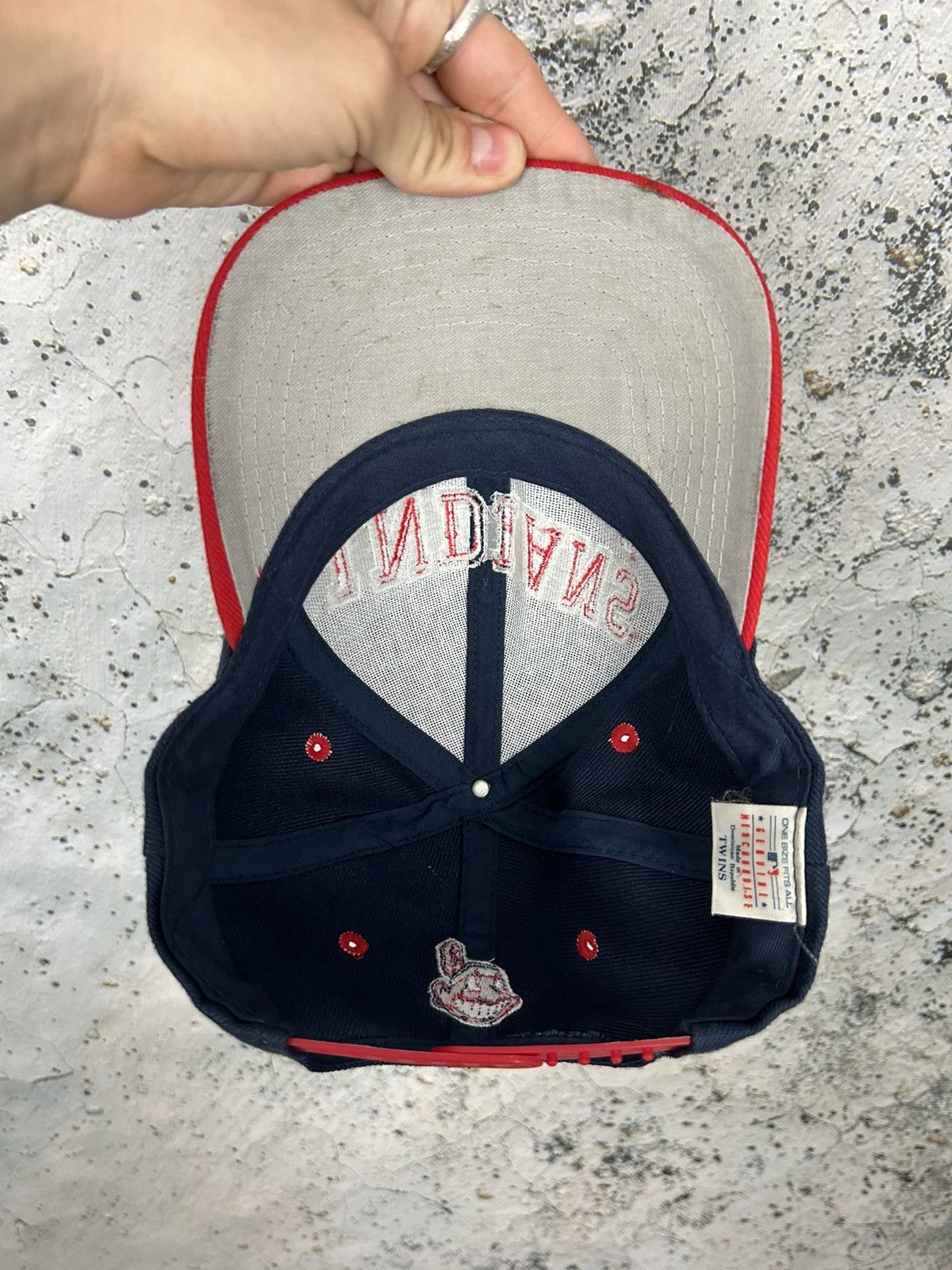 MLB Vintage Cleveland Indians Chief Wahoo MLB Sportswear Cal Size ONE SIZE - 4 Thumbnail