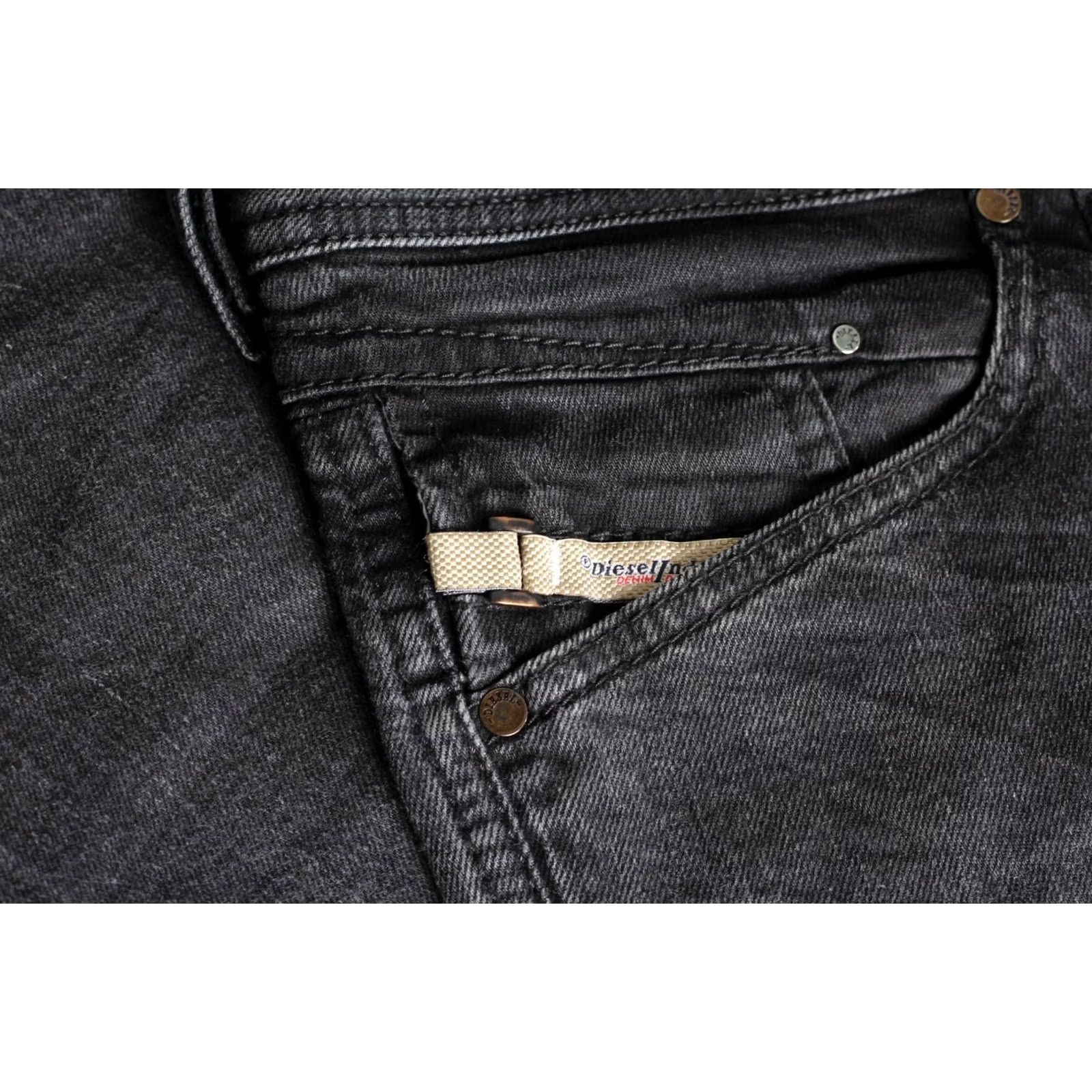 Diesel DIESEL BELTHER 0886Z Jeans Men Slim Tapered Stretch W29 L32 Regular DZ8272 5-Pocket Grey Denim Vintage No Size US 29 - 5 Thumbnail