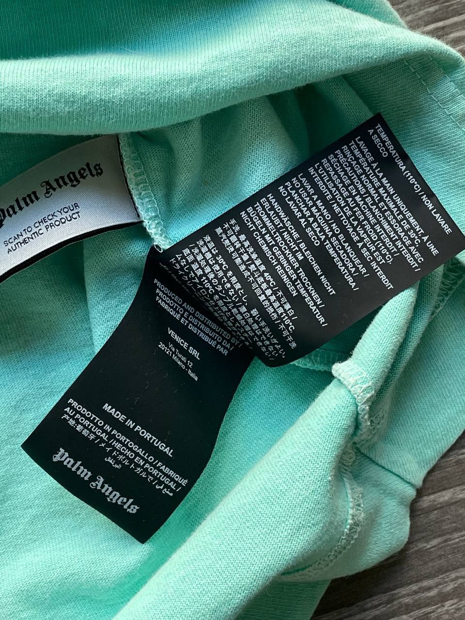 Palm Angels Palm Angels Turquoise Classic Back Logo Oversize Blue Tee Size US M / EU 48-50 / 2 - 9 Thumbnail