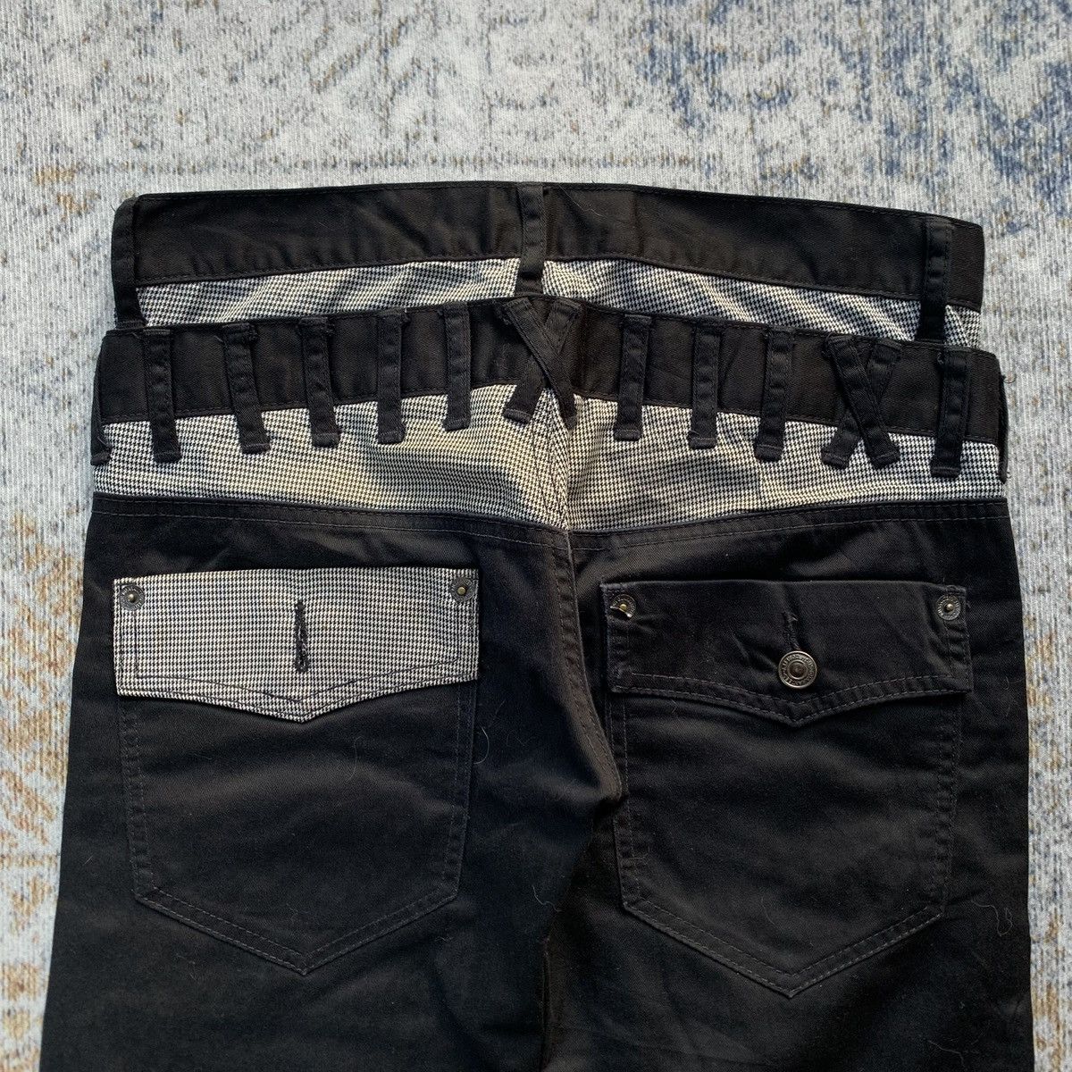 Japanese Brand Vintage Oririn Double Waist Artisan Jeans Multi Zippers Size US 30 / EU 46 - 6 Thumbnail