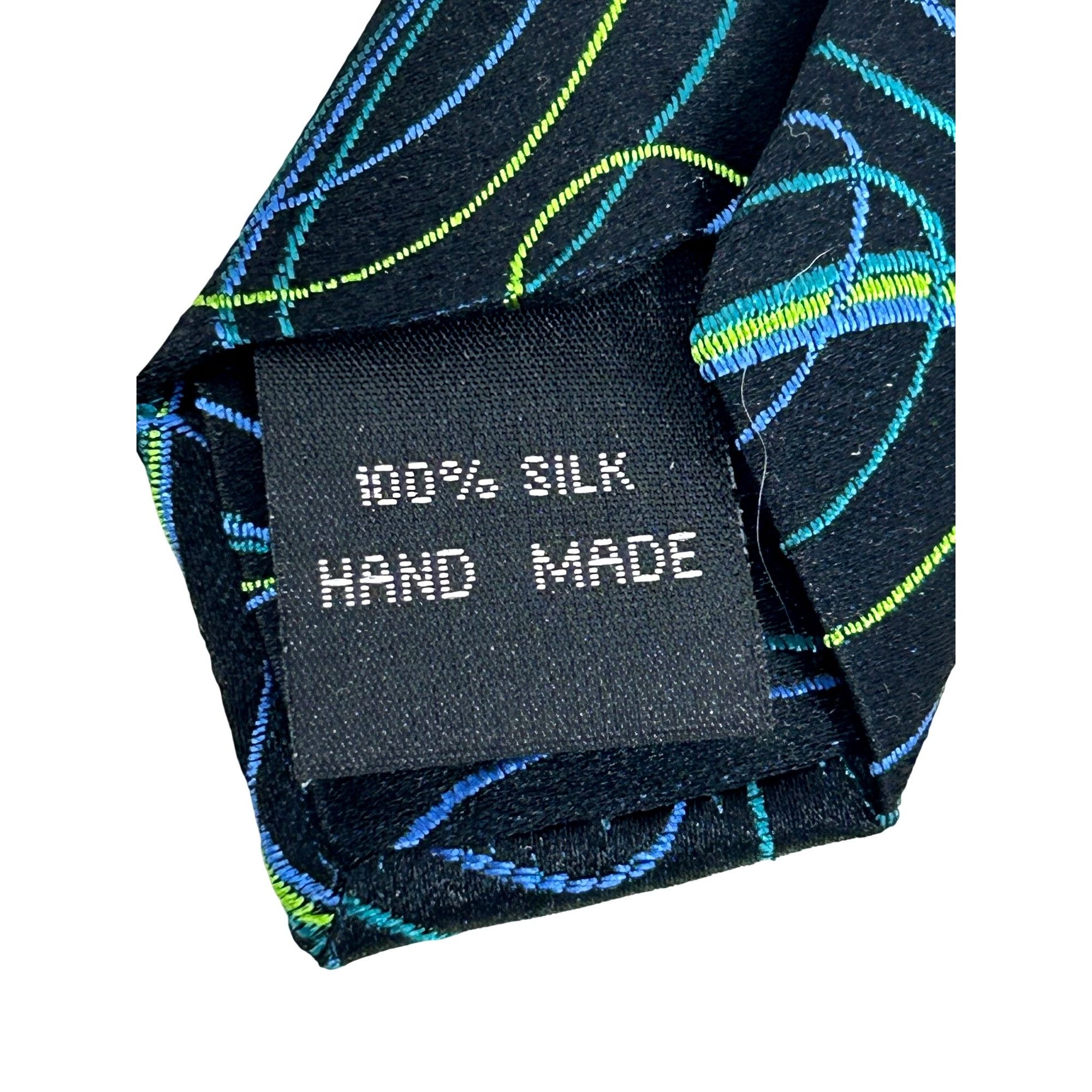 Other Vintage ‘90’s Abstract Silk Tie Beau Brummel SoHo Handmade N Size ONE SIZE - 6 Thumbnail