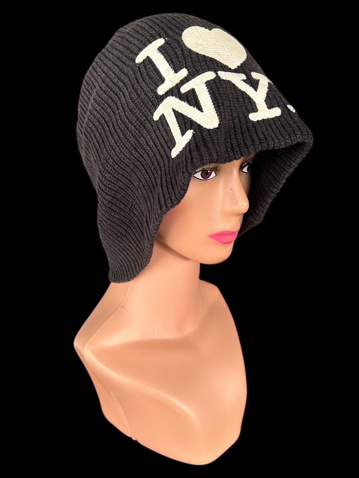 Japanese Brand × Kapital × Vintage I ❤️ NY SUNFADED BIG BEANIE HATS Size ONE SIZE - 1 Thumbnail