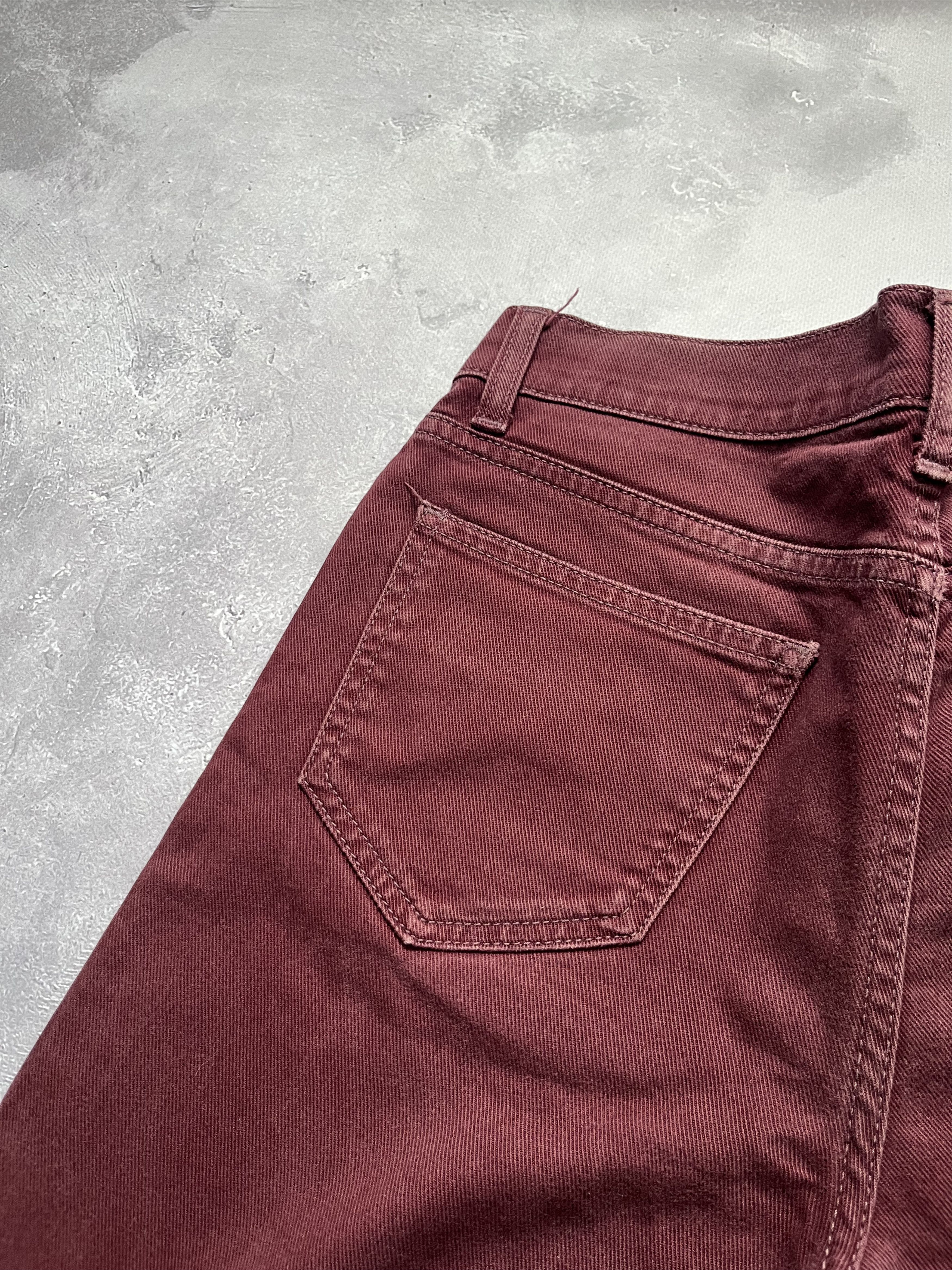 Carhartt Wip Carhartt Slam Pant Jeans W29 L32 29/32 Red Denim Size US 29 - 10 Thumbnail