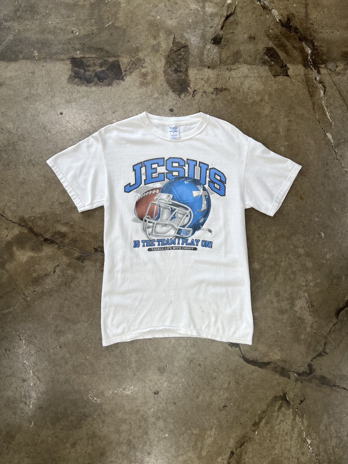 Vintage Vintage Jesus Football Cross Team Religious Tee Small Size US S / EU 44-46 / 1 - 2 Thumbnail