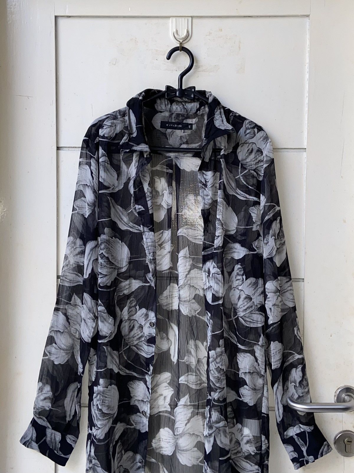 CIVARIZE CIVARIZE Floral Patterned Mesh Outer/Shirt Size US M / EU 48-50 / 2 - 2 Thumbnail