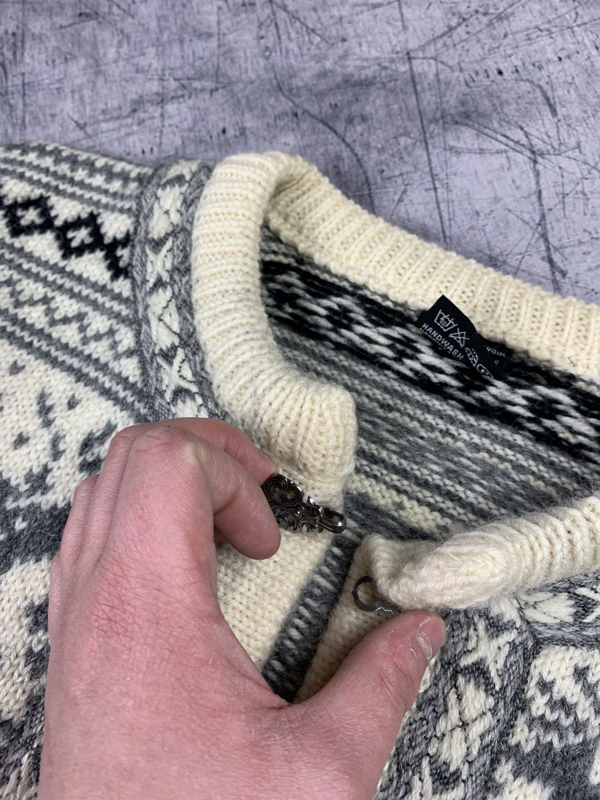 Dale Of Norway × Vintage Vintage Rare Dale Of Norway Knitted 90s Cardigan Sweater Size US M / EU 48-50 / 2 - 7 Thumbnail