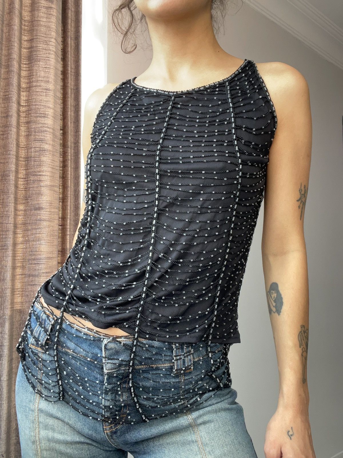 Vintage Y2k blouse Size S / US 4 / IT 40 - 3 Thumbnail