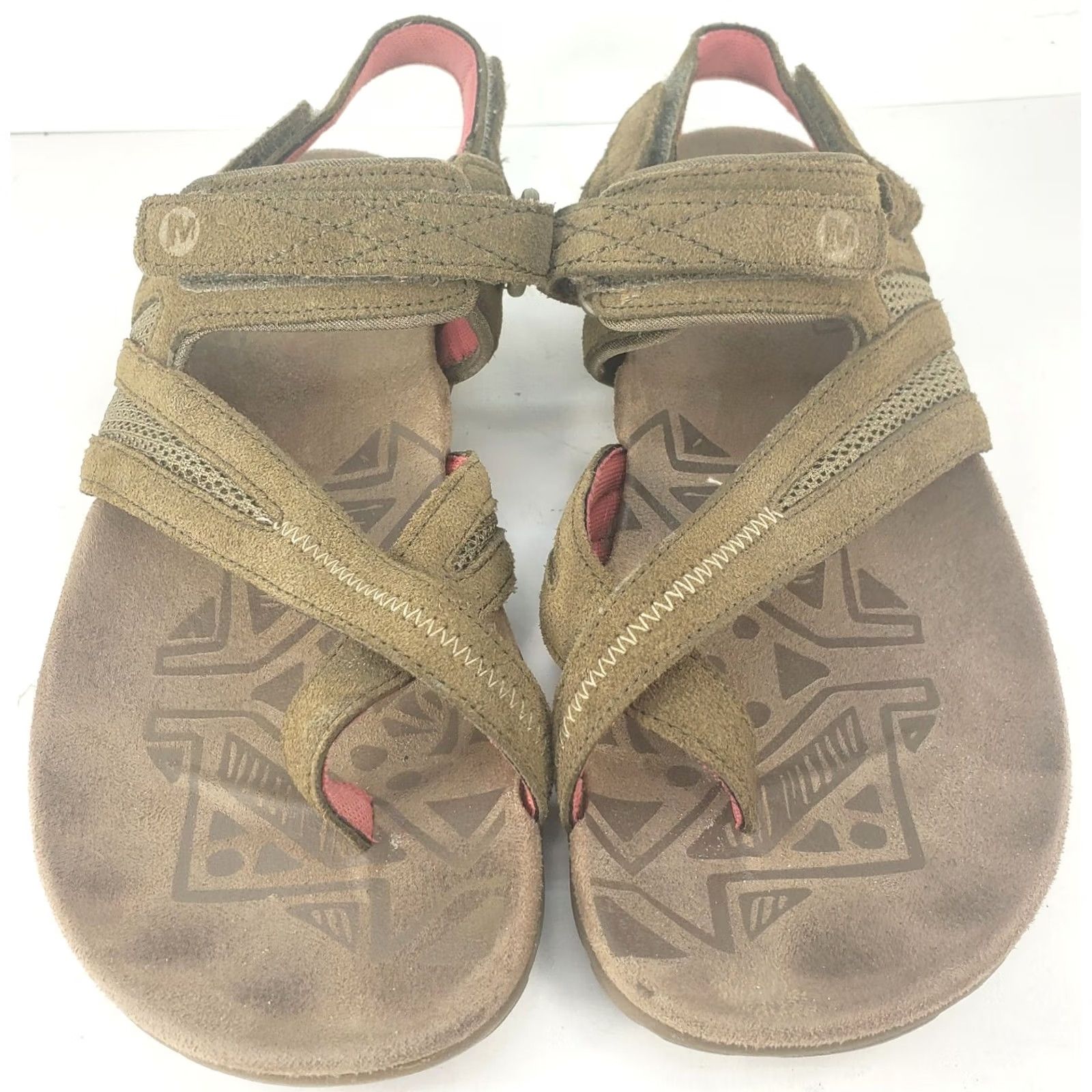 Merrell Merrell Kangaroo Delta Sandspur Suede Sport Sandals Women 9 40 Tan Adjustable Strap Arch Support Cushioned Non-Slip Hiking Shoes Sandals Size US 7 / IT 37 - 3 Thumbnail