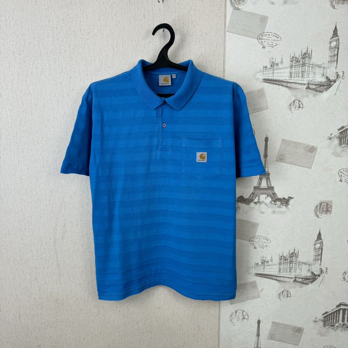 Carhartt Vintage Carhartt T shirt Polo Shirt Blue Sz XL Streetwear Size US XL / EU 56 / 4 - 1 Thumbnail