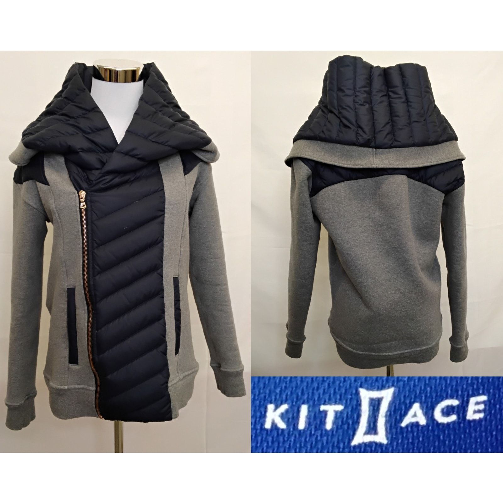 Kit and Ace Kit & Ace Liberty Cotton Cashmere Down Jacket Women's 4 Gray Size S / US 4 / IT 40 - 1 Thumbnail