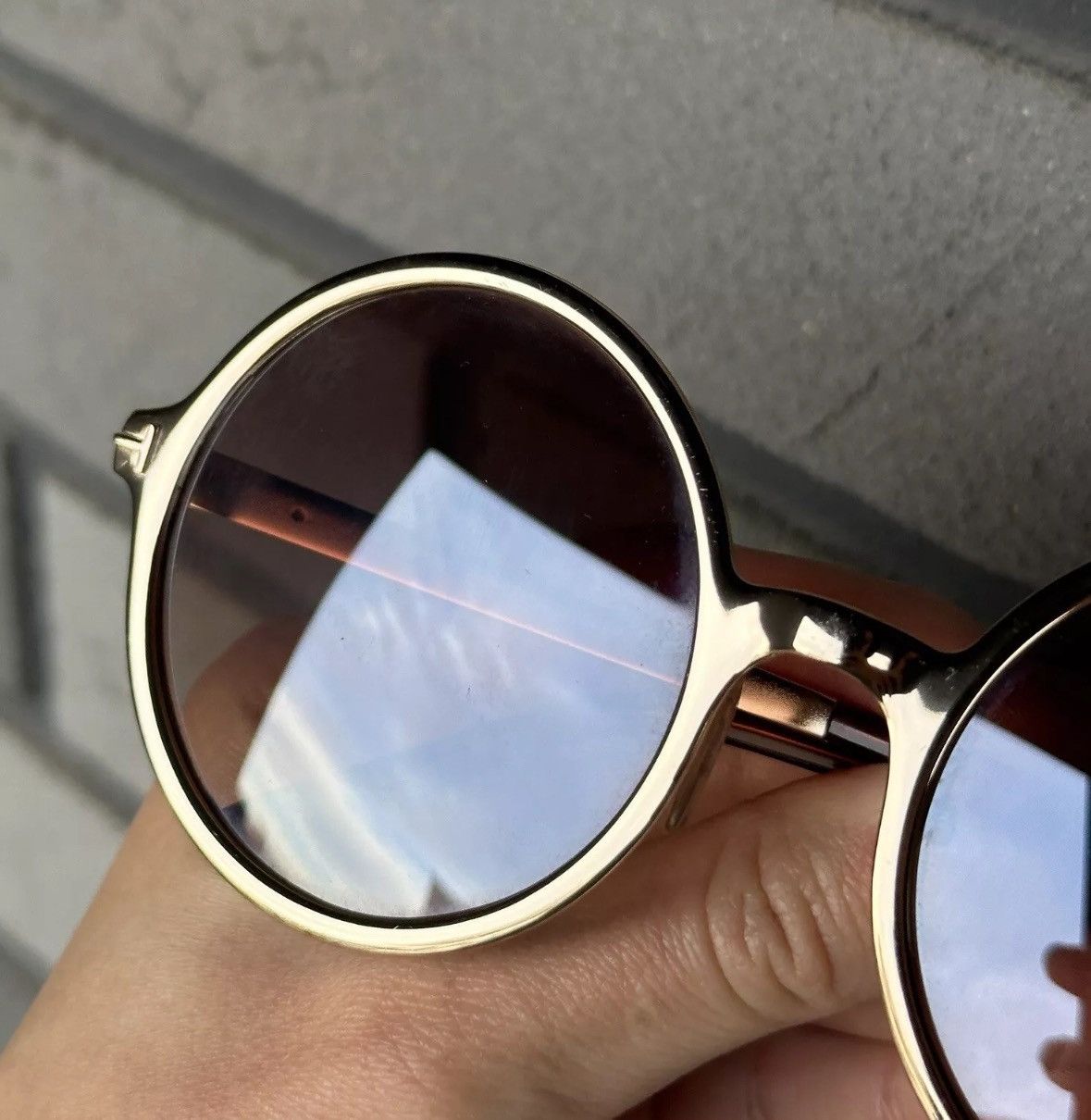 Tom Ford Tom Ford Ava-02 Gold Frame Women’s Round Sunglasses Size ONE SIZE - 13 Thumbnail