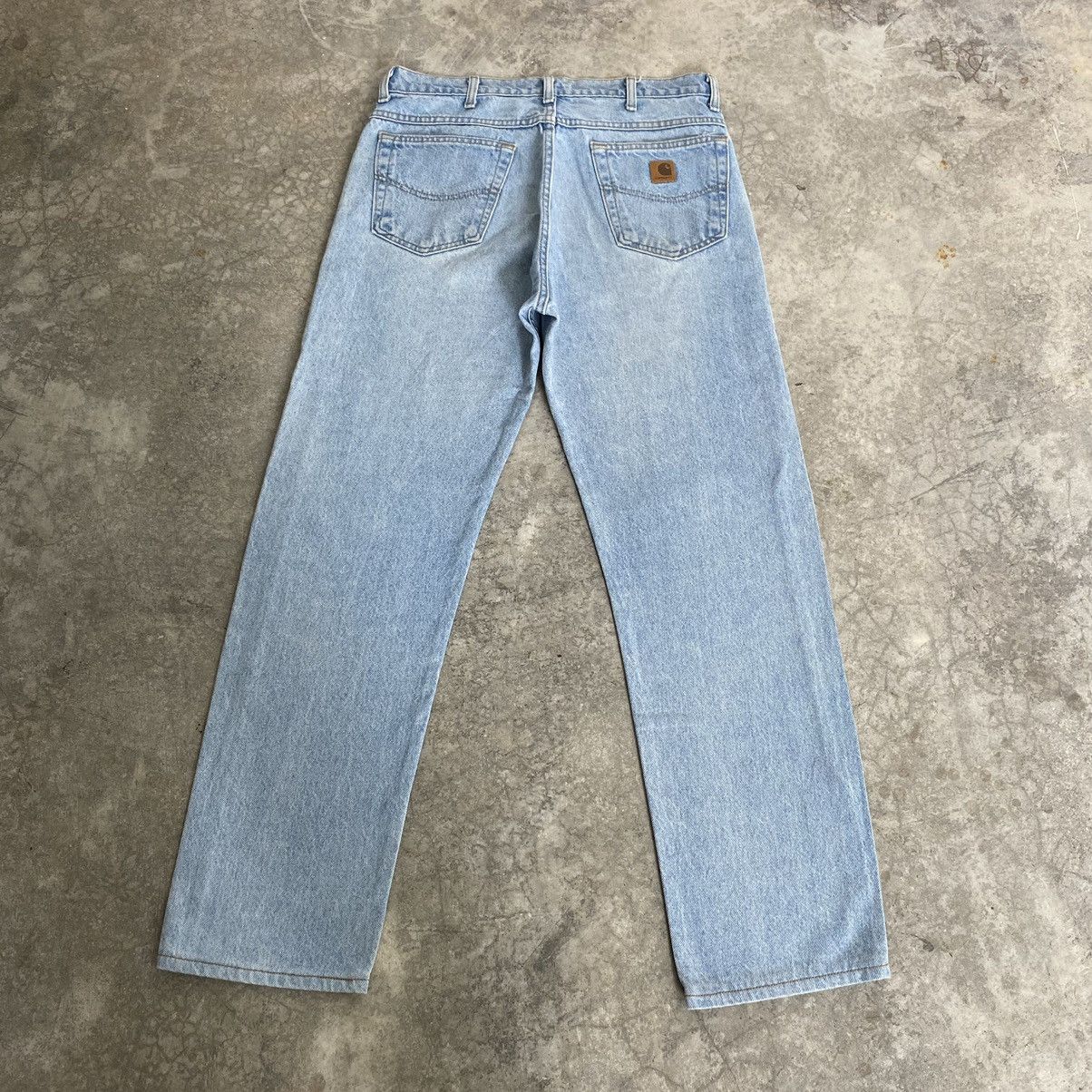 Carhartt Vintage Carhartt Relaxed Fit Pale Blue Denim Jeans Size US 34 / EU 50 - 11 Thumbnail