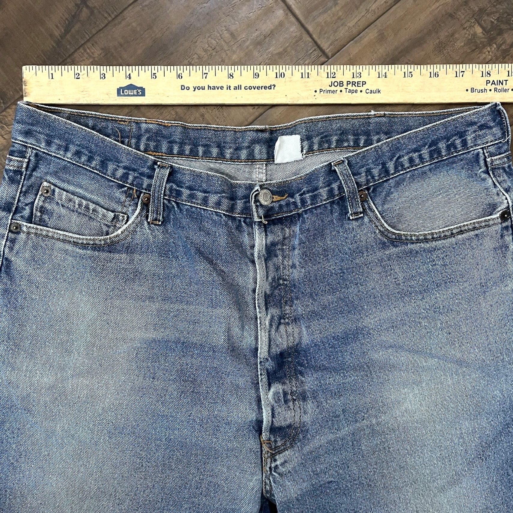 VINTAGE Levi's 501 XX Jeans Mens 38x26 Light Wash Button Fly Regular Fit USA