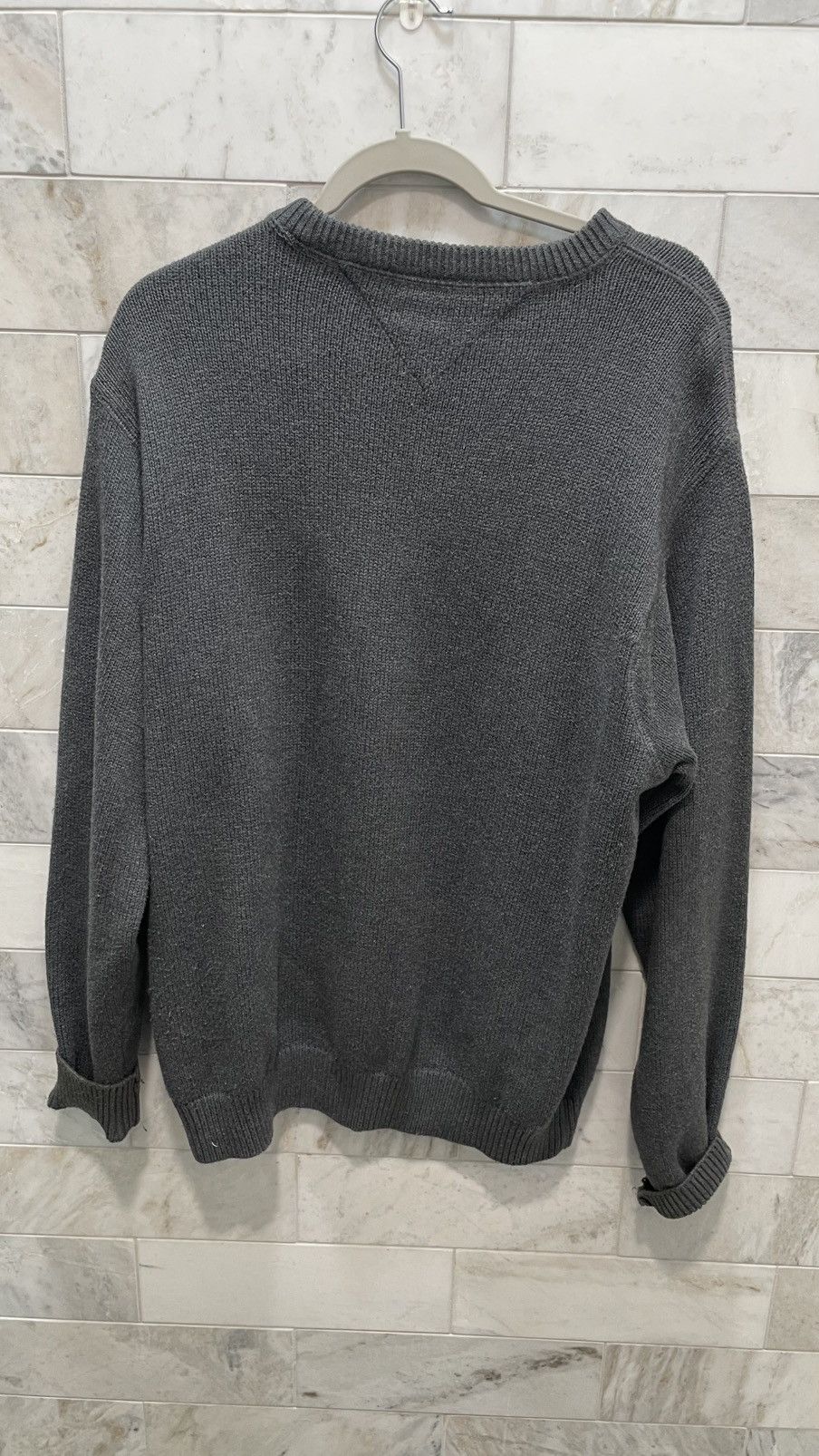Tommy Hilfiger Tommy Hilfiger Knit Grey Crewneck Sweater Size US L / EU 52-54 / 3 - 2 Thumbnail