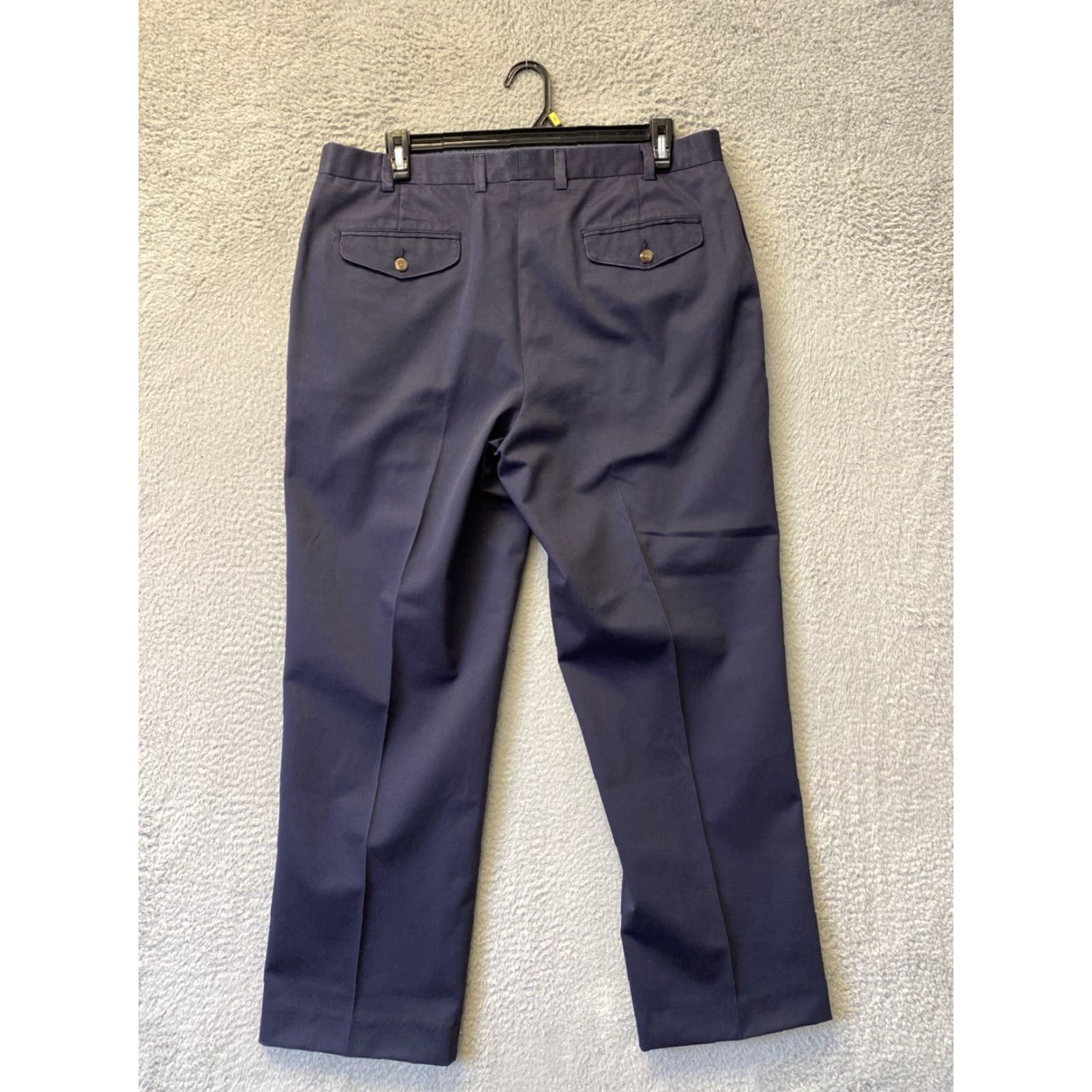Vintage VINTAGE L.L. Bean Chino Pants Mens Size 38x32 Navy Cotton Casual Workwear Size US 38 / EU 54 - 6 Thumbnail