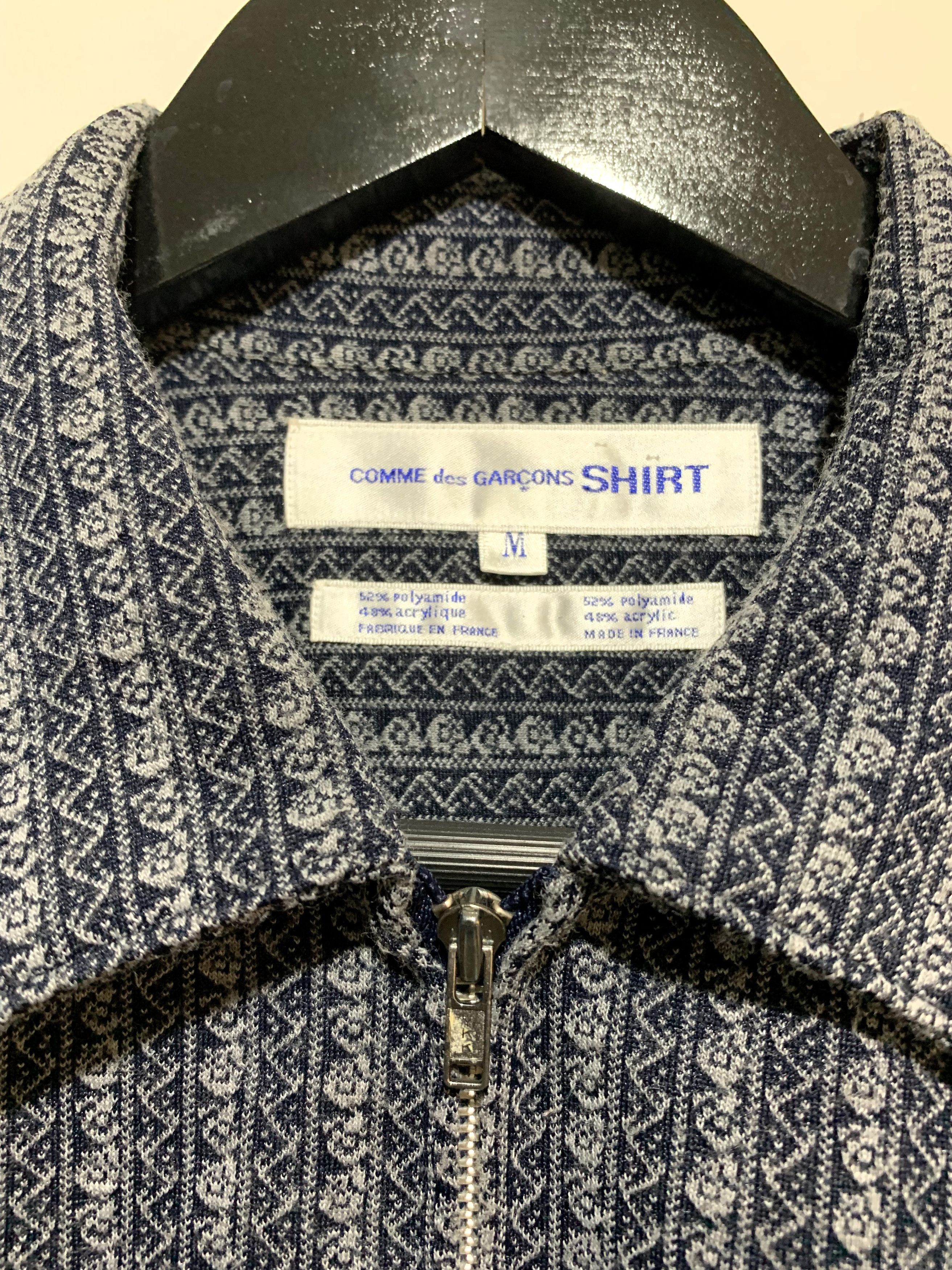 Comme des Garcons Zip Pattern Pocket Shirt Size US M / EU 48-50 / 2 - 5 Thumbnail