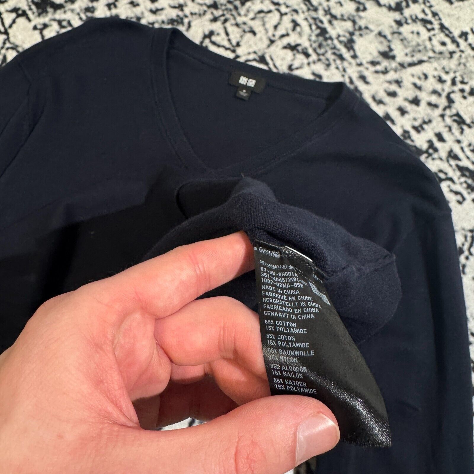 Vintage Vintage Unisex Black Cotton Crewneck Size M Regular Size US M / EU 48-50 / 2 - 7 Thumbnail