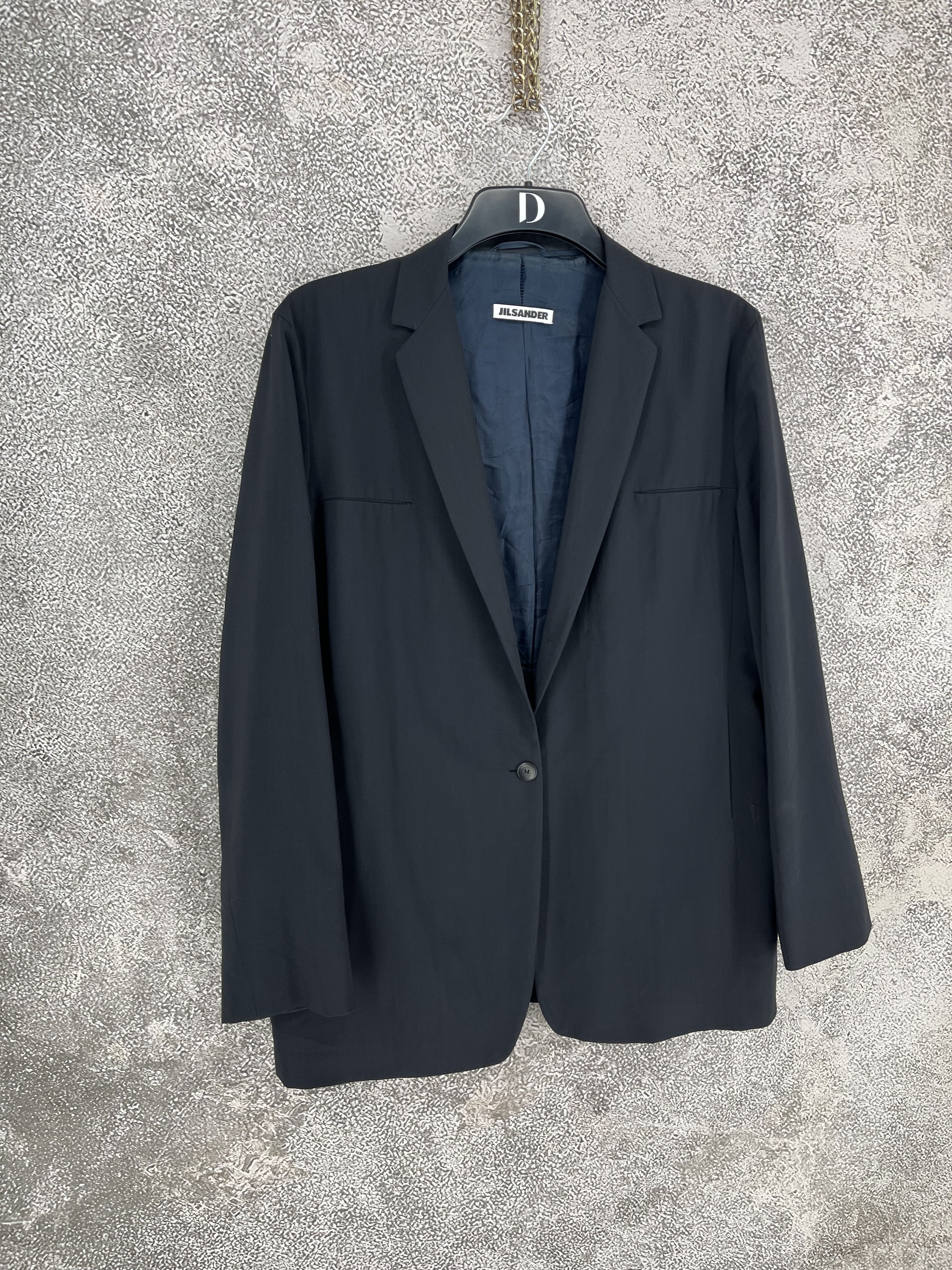 Jil Sander Jil Sander Wool Blazer Jacket Size 44 Minimalist Black Size S / US 4 / IT 40 - 2 Thumbnail