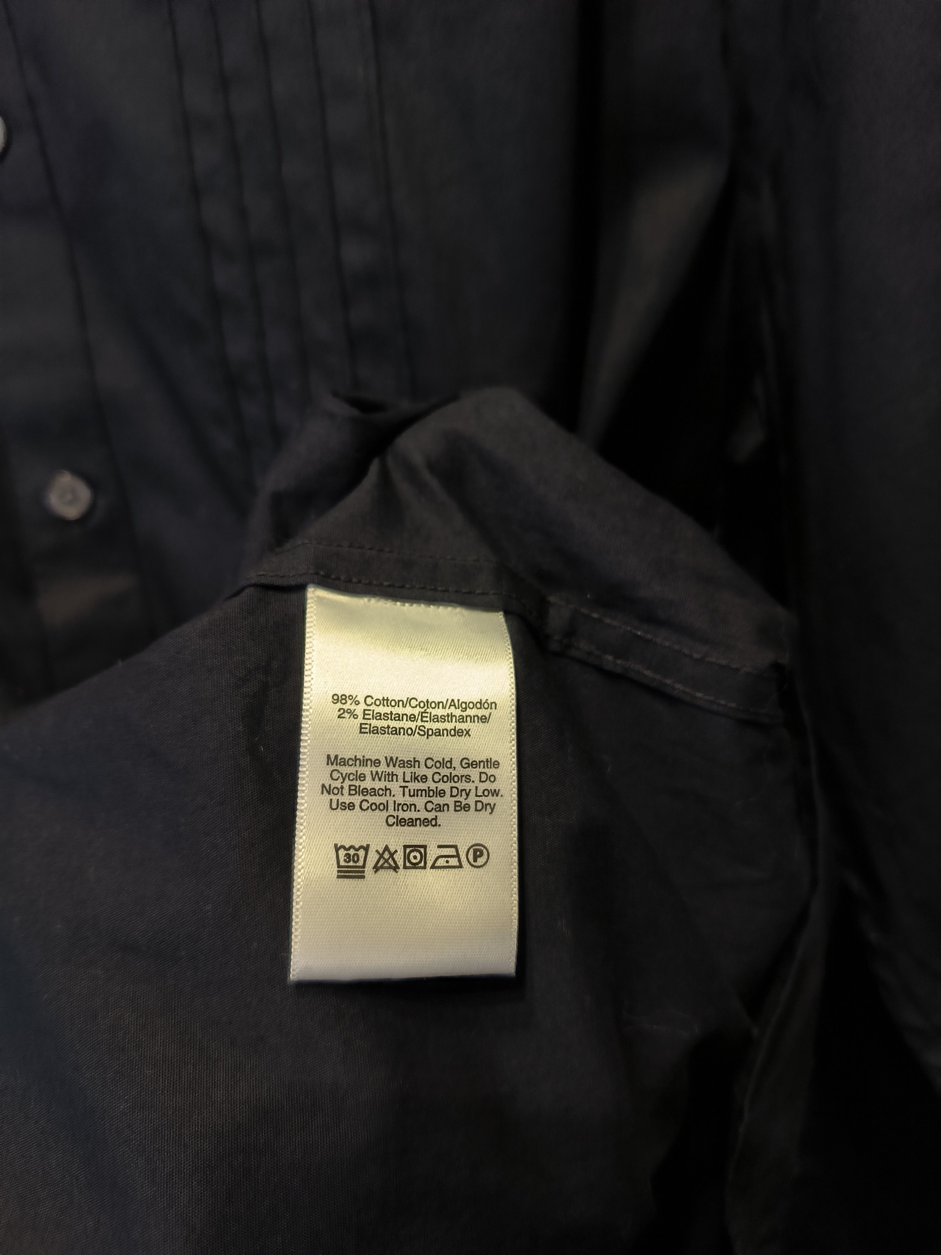DKNY DKNY Black Shirt Button-Up Long Sleeve Basic Size US XXL / EU 58 / 5 - 5 Thumbnail