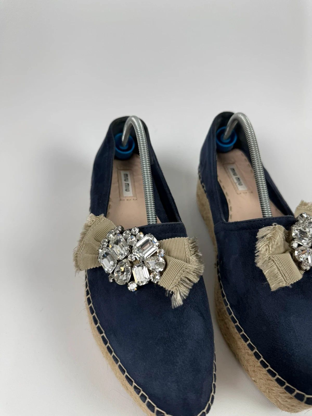 Miu Miu Miu Miu Suede Espadrilles Emlished size 39 Size US 9 / IT 39 - 6 Thumbnail