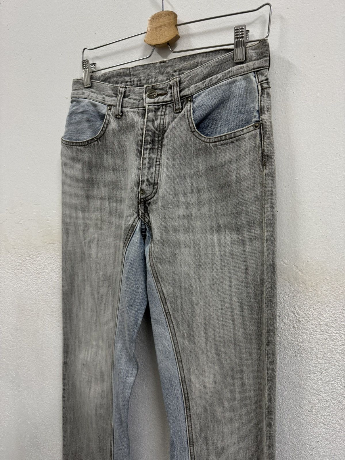 Japanese Brand × PPFM × Vintage Vintage PPFM Mixed Denim Pants 1990s Size US 30 / EU 46 - 5 Thumbnail