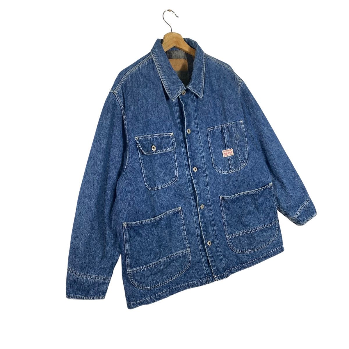 Levi's × Levi's Vintage Clothing × Vintage Vintage Levis Blanket Lining Denim Chore Jacket M Size Size US M / EU 48-50 / 2 - 2 Thumbnail