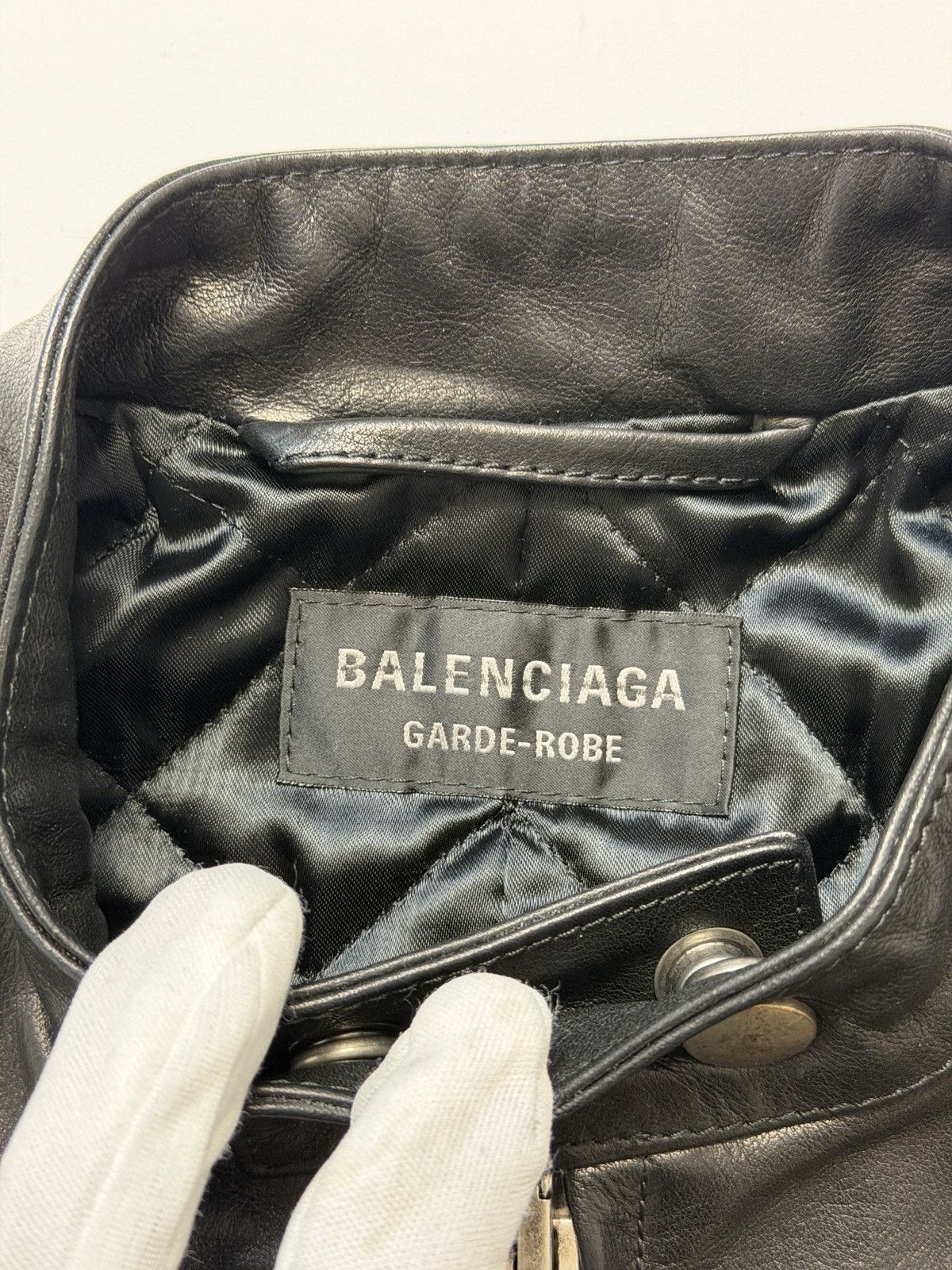 Balenciaga Balenciaga Racer Jacket Black Leather Size S / US 4 / IT 40 - 8 Thumbnail