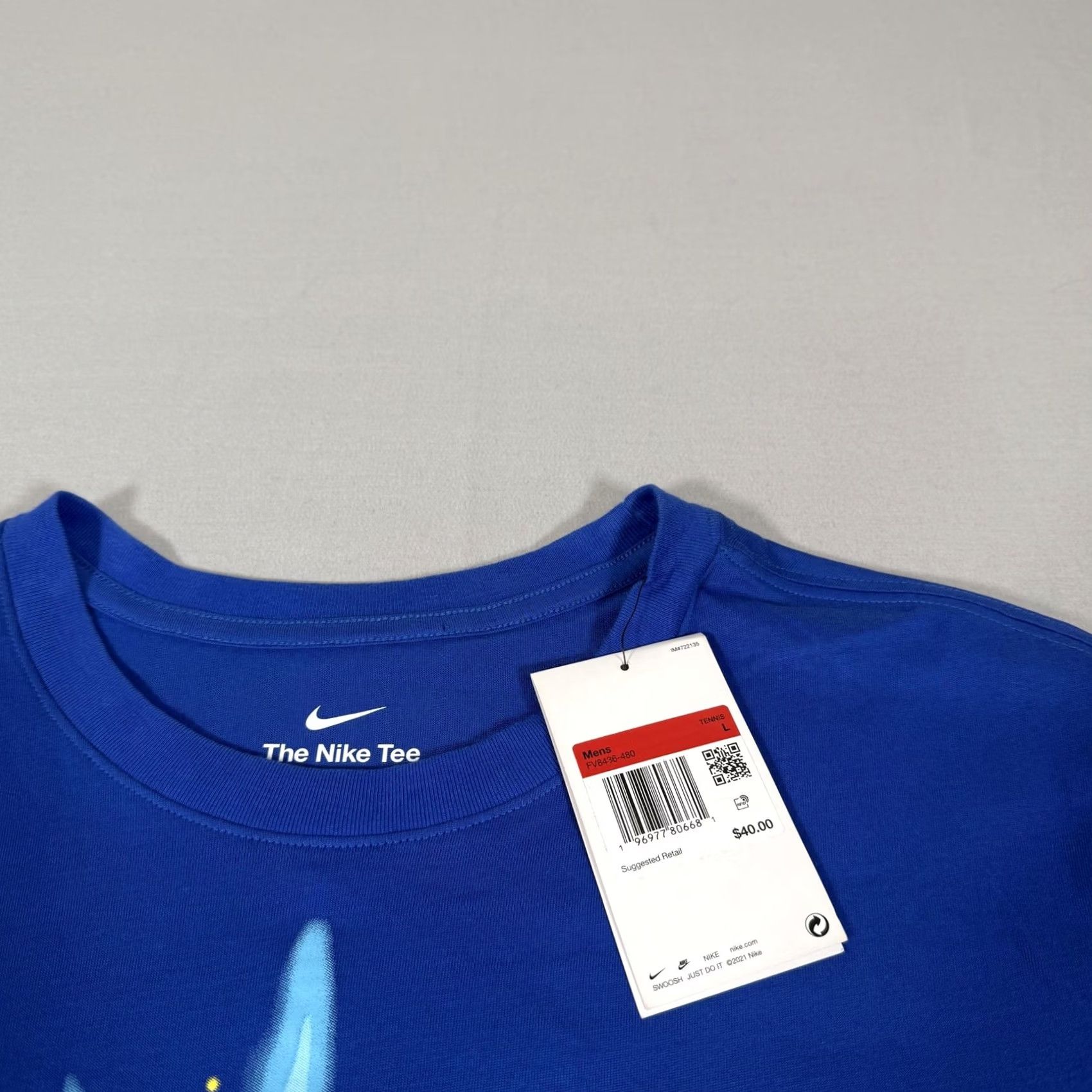Nike Nike Dri-FIT Shirt Mens Large Blue Rafael Nadal Rafa Court Tennis Graphic Print Size US L / EU 52-54 / 3 - 4 Thumbnail
