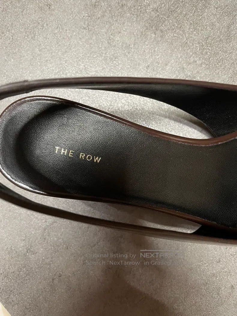 The Row The Row Fish Mouth Peep-Toe Kitten Sandals Size US 5.5 / IT 35.5 - 4 Thumbnail