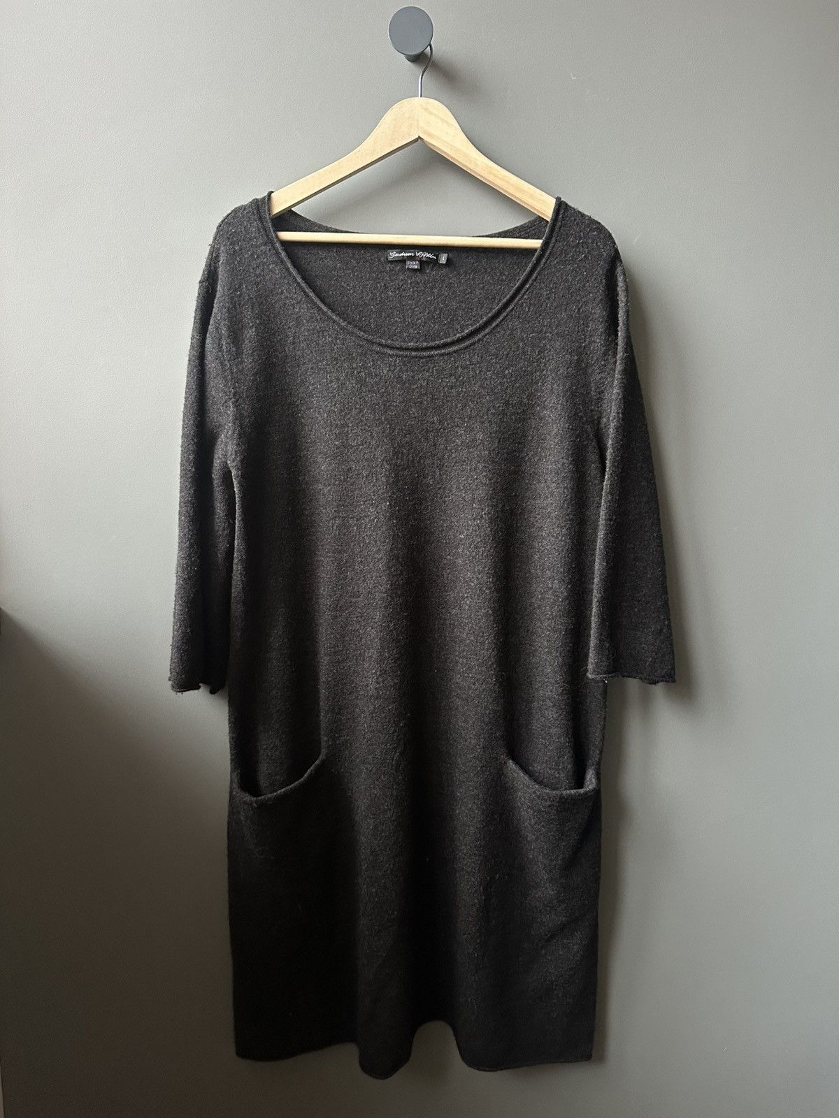 Gudrun Sjoden Gudrun Sjoden Wool Sleeve Dress Size L Size L / US 10 / IT 46 - 1 Thumbnail
