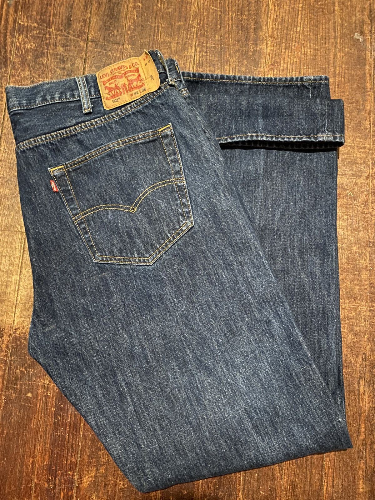 Levi's Levi navy 501 Size US 42 / EU 58 - 2 Thumbnail