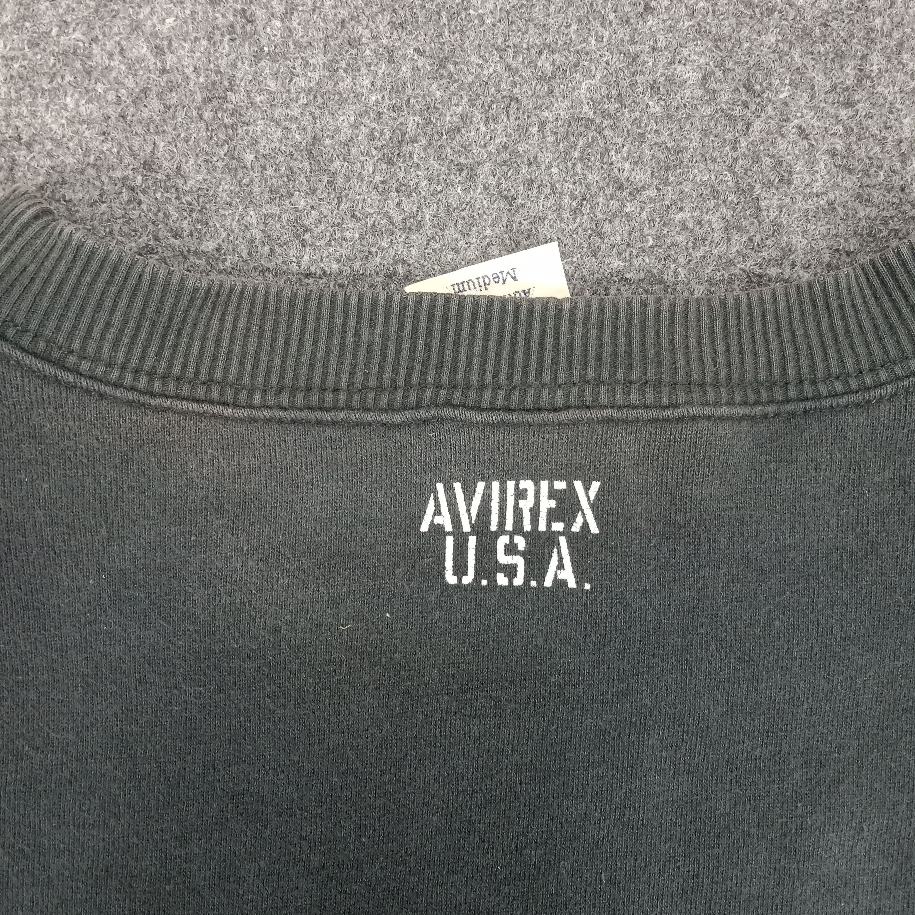 Avirex × Vintage Avirex Military Style Spellout Sweatshirt Size US S / EU 44-46 / 1 - 6 Thumbnail