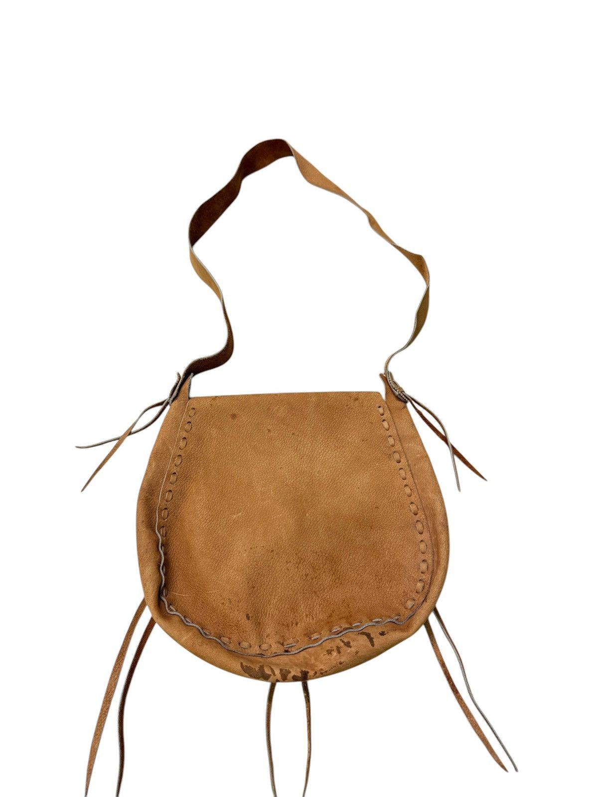 Vintage RARE CUSTOM LEATHER CROSSBODY BAG Size ONE SIZE - 8 Thumbnail