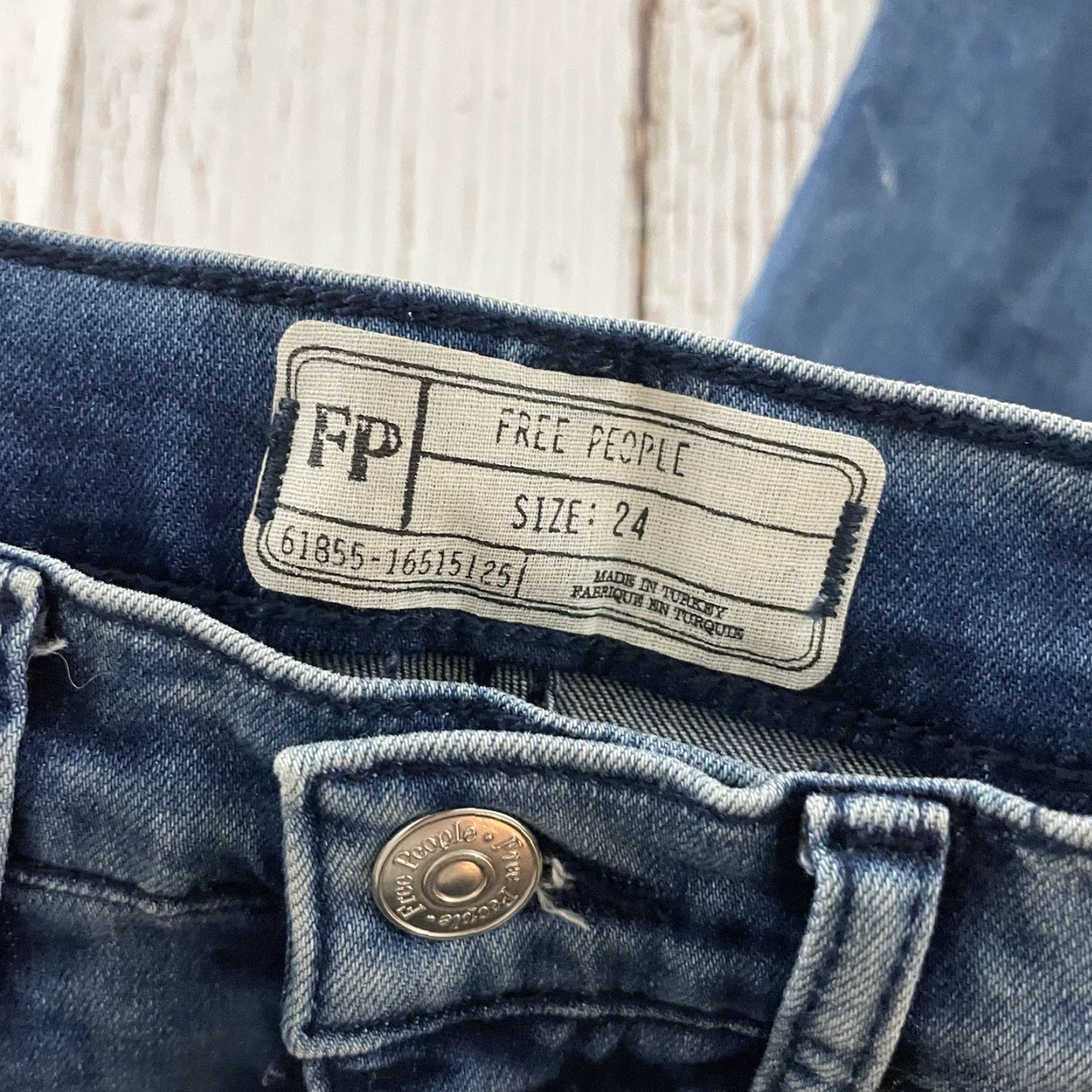 Free People Free People Jeans Denim Blue Skinny Womens 24 Size 42" / US 20 - 2 Thumbnail