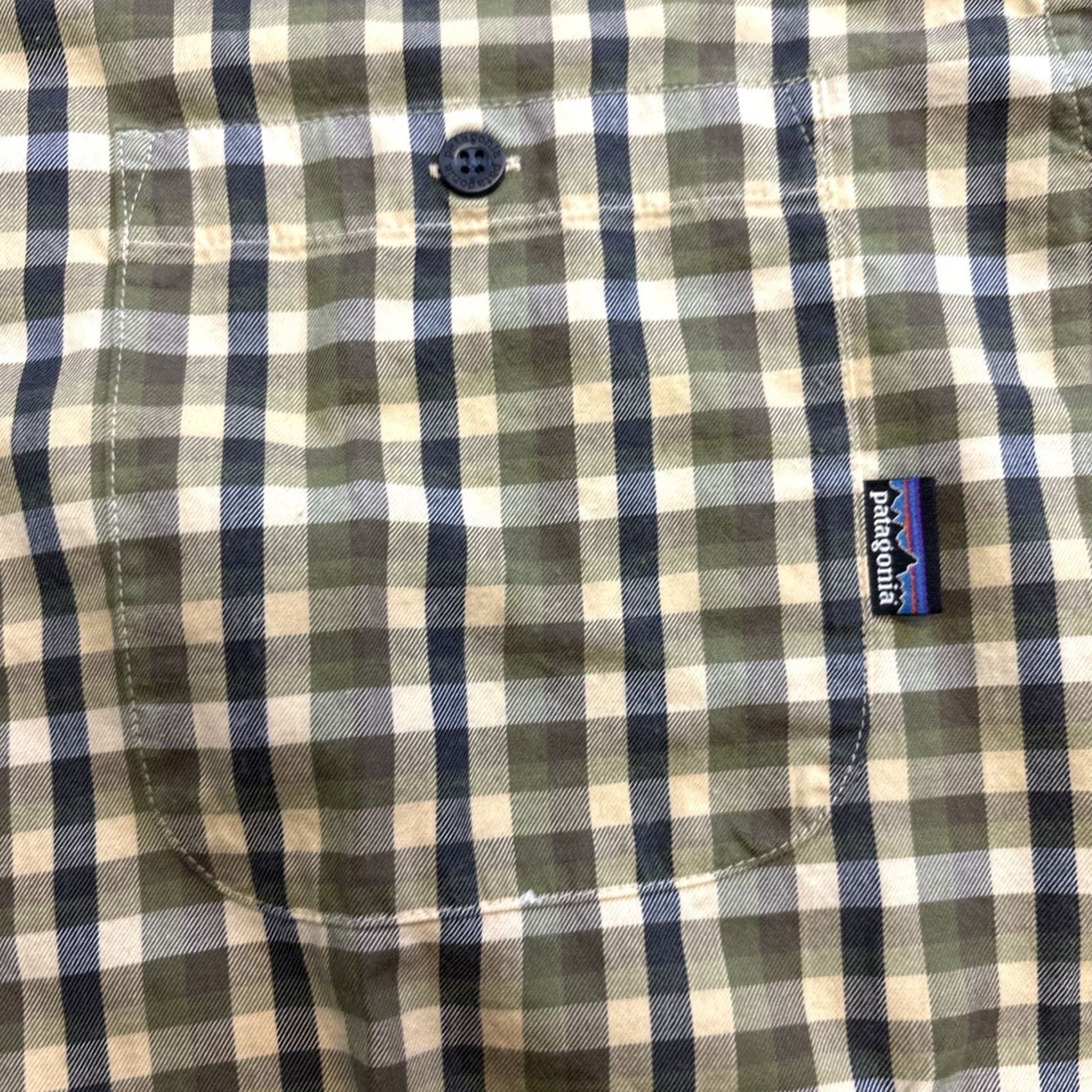 Patagonia Patagonia Shirt Mens L Long Sleeve Organic Cotton Green Grey Check Button-Up Size US L / EU 52-54 / 3 - 3 Thumbnail