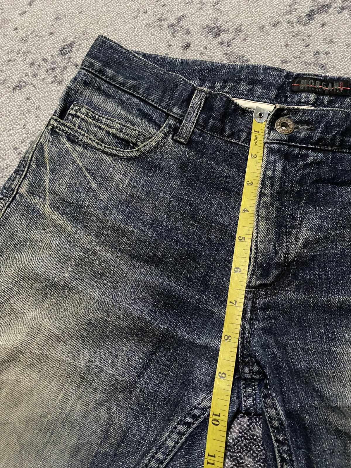 Japanese Brand × Morgan Homme Y2k Morgan ifsixwasnine Homme bootcut Jeans Size US 31 - 14 Thumbnail