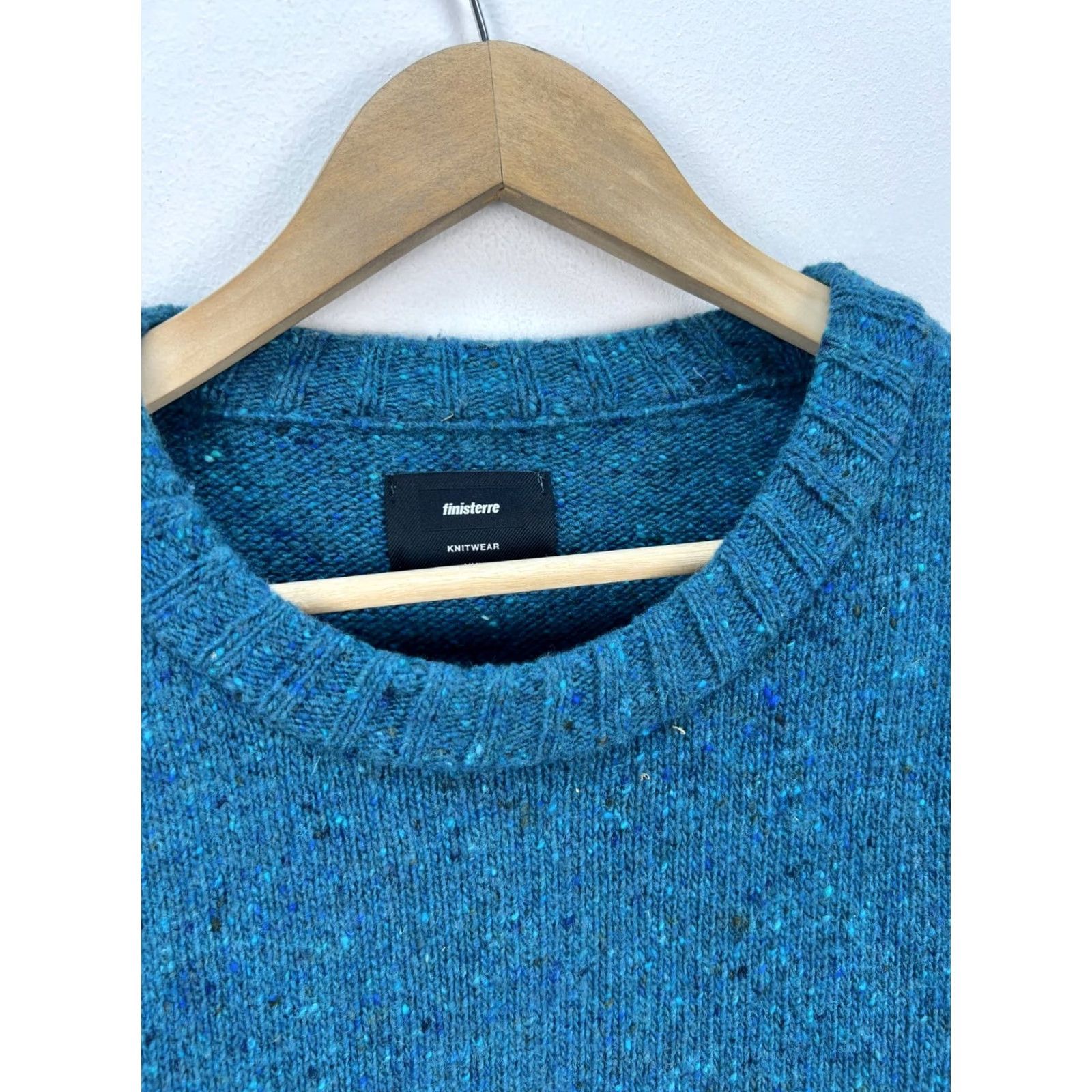 Finisterre Finisterre Sweater Mens 2XL Crew Neck Wool Pullover Solid Knit Logo Some Turquoise Vintage No Size US XXL / EU 58 / 5 - 2 Thumbnail