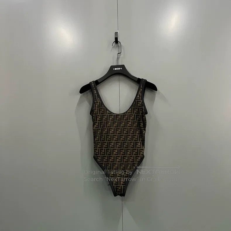 Fendi Fendi Full Print Double F Camouflage One-Piece Swimsuit Size S / US 4 / IT 40 - 1 Thumbnail