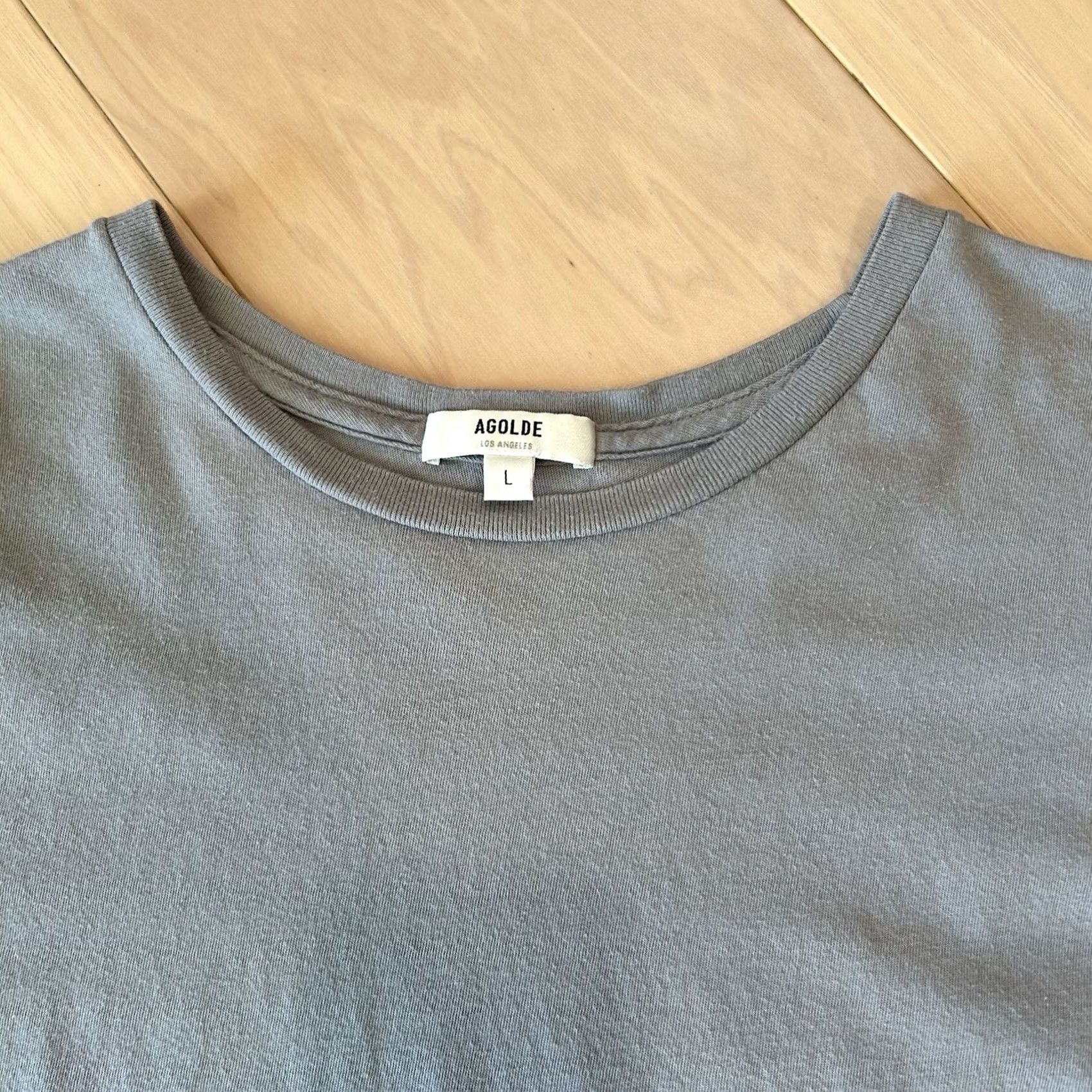 Agolde VINTAGE Agolde T-Shirt Shirt Womens 100% Cotton Crew Neck Short Sleeve Logo Solid Gray XS? Size L / US 10 / IT 46 - 4 Thumbnail