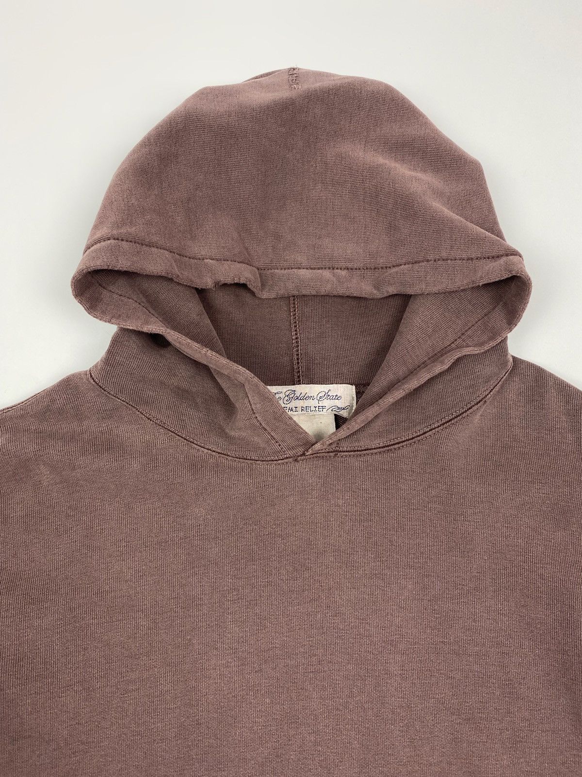 Japanese Brand Remi Relief Distressed Brown Special Finish Boxy Hoodie Size US S / EU 44-46 / 1 - 2 Thumbnail